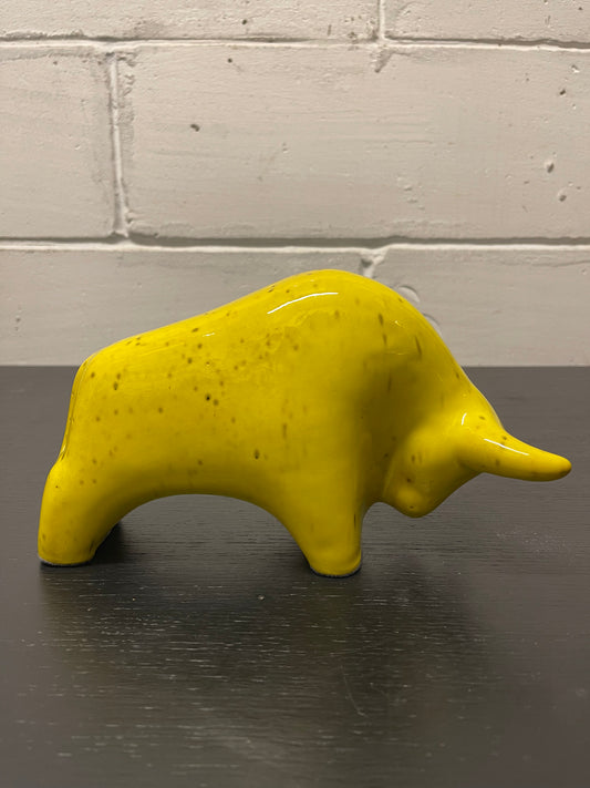 Otto Keramik Ceramic Bull West German Pottery Fat Lava