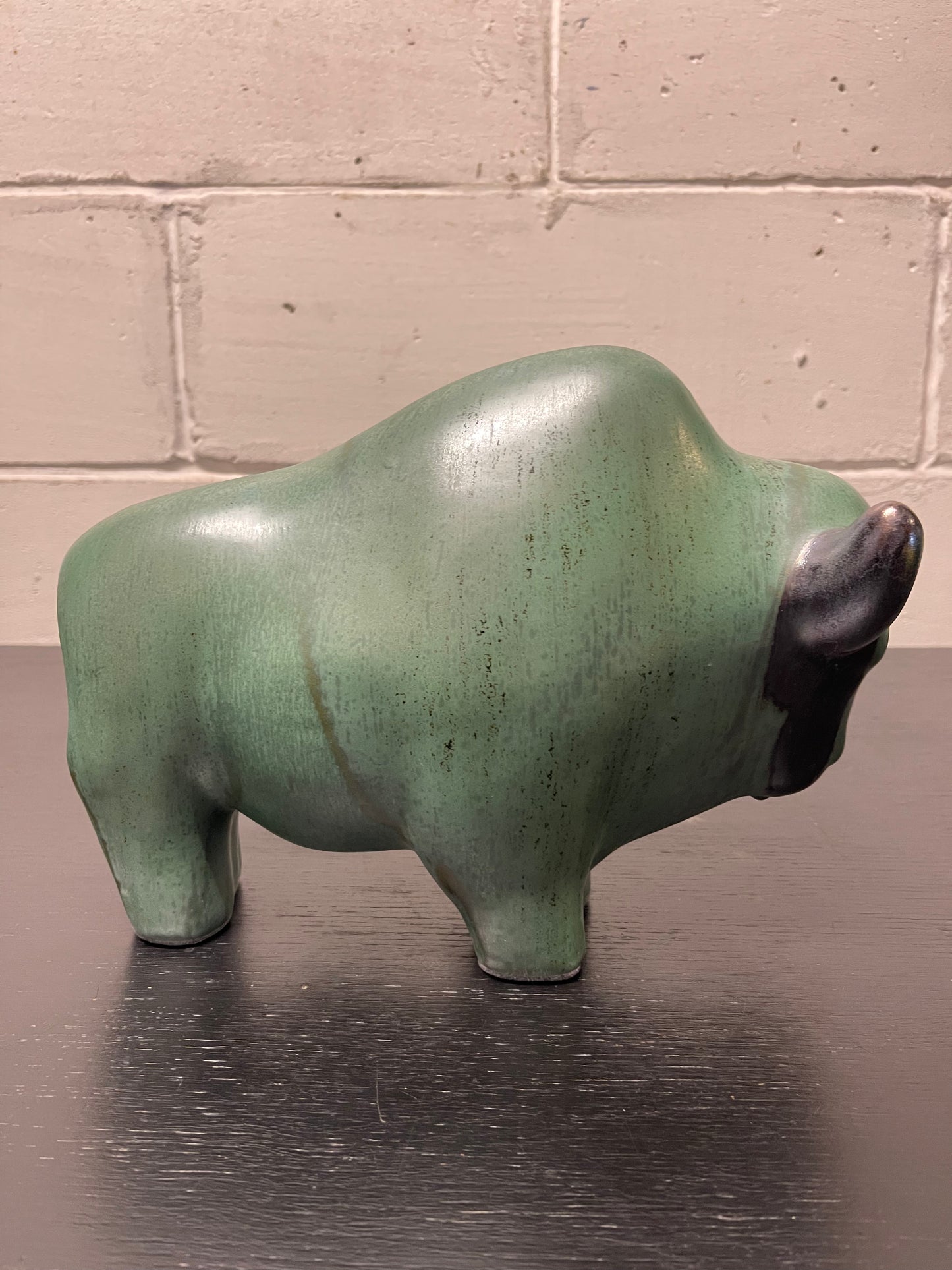 Otto Keramik Ceramic Bull West German Pottery Fat Lava