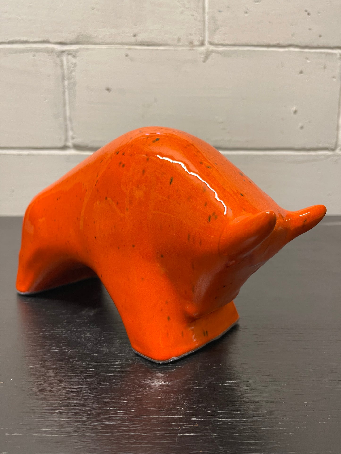 Otto Keramik Ceramic Bull West German Pottery Fat Lava