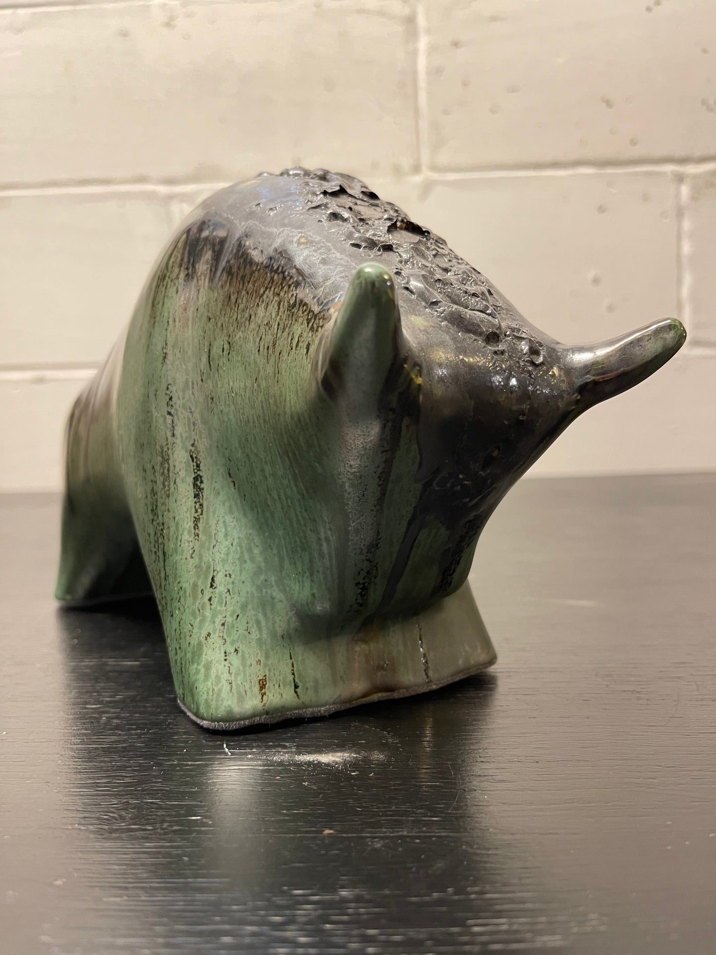 Otto Keramik Ceramic Bull West German Pottery Fat Lava