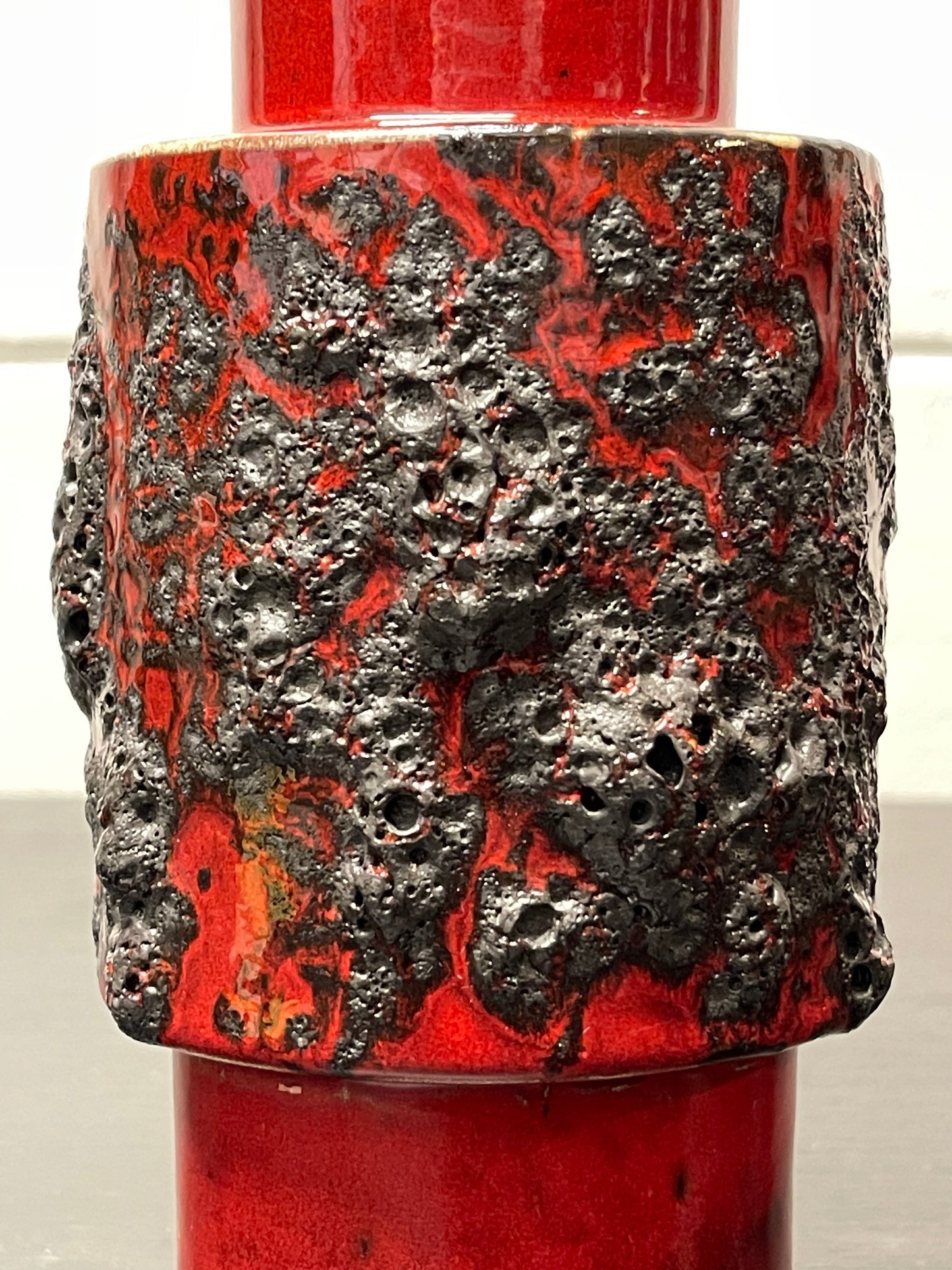 Otto Keramik Ceramic Fat Lava Vase West German Pottery