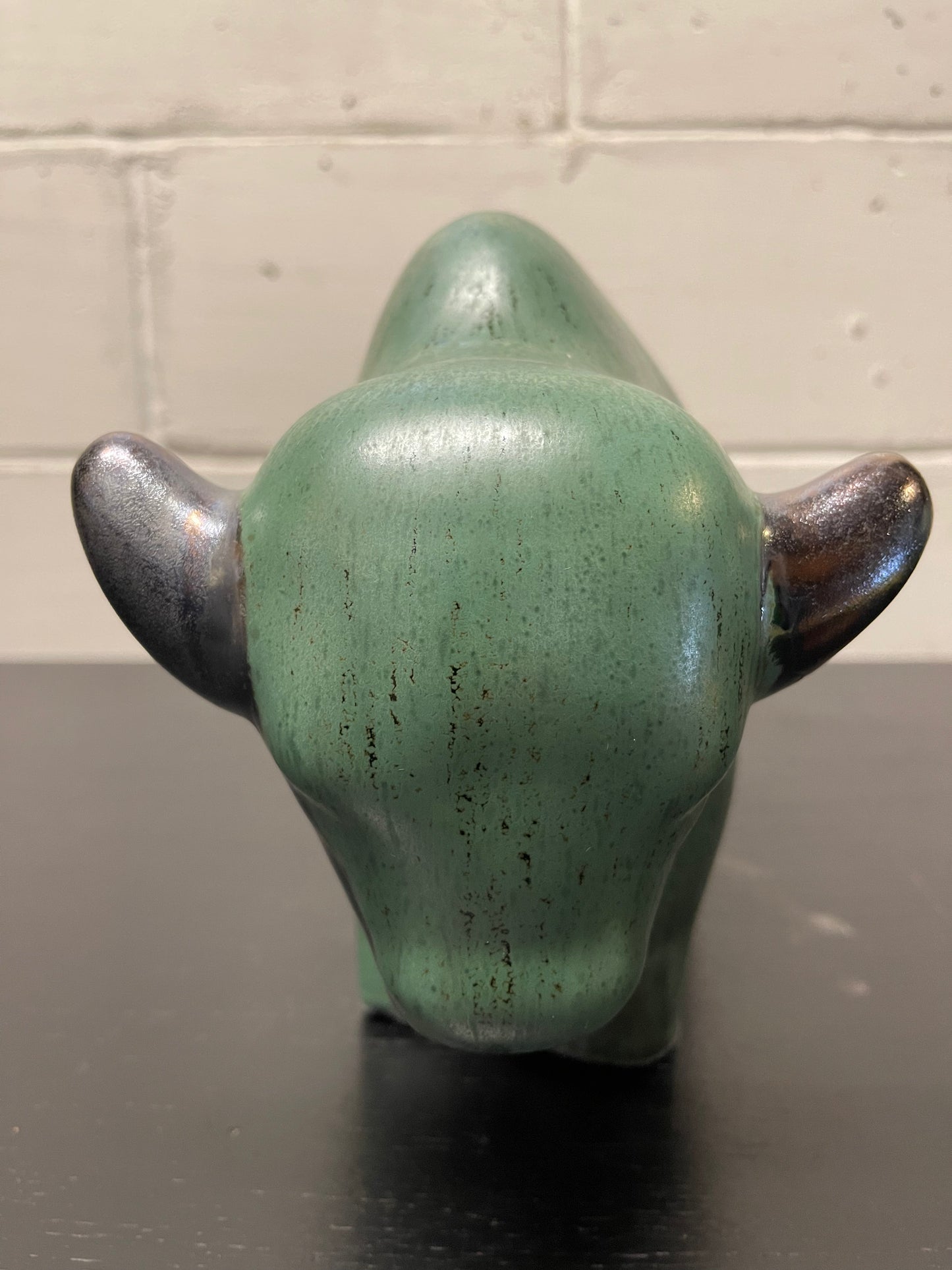 Otto Keramik Ceramic Bull West German Pottery Fat Lava