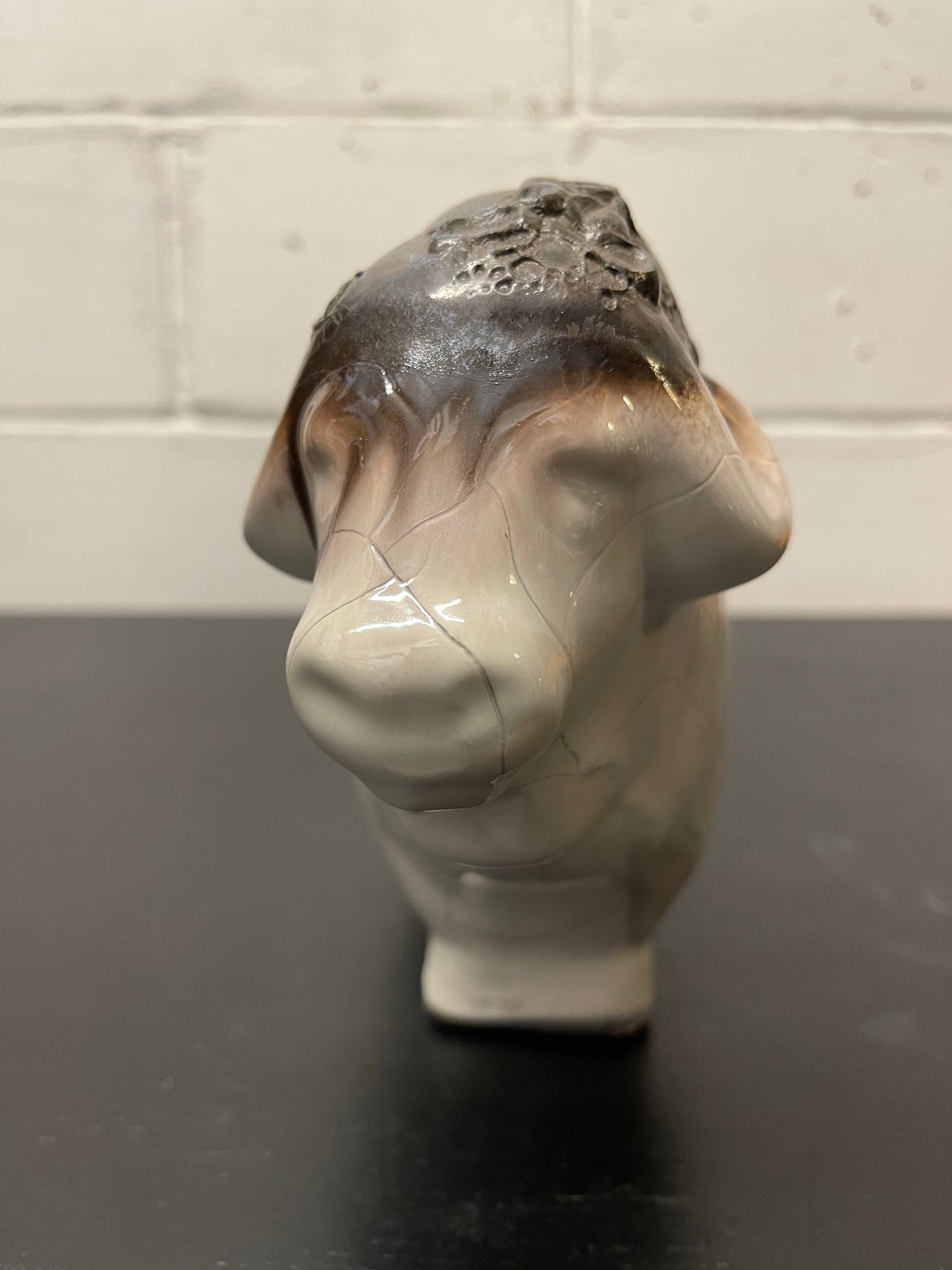 Otto Keramik Ceramic Buffalo West German Pottery Fat Lava