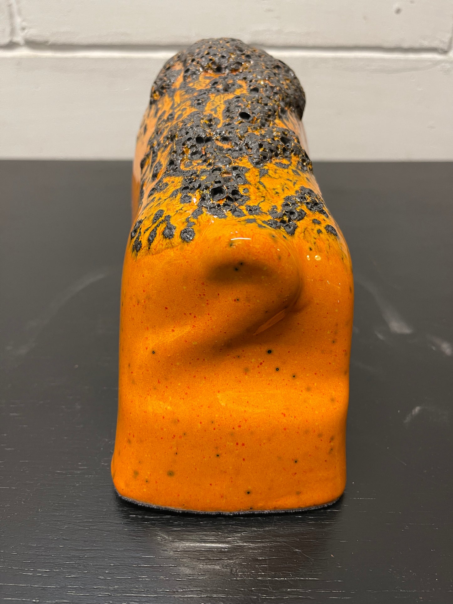 Otto Keramik Ceramic Bull West German Pottery Fat Lava