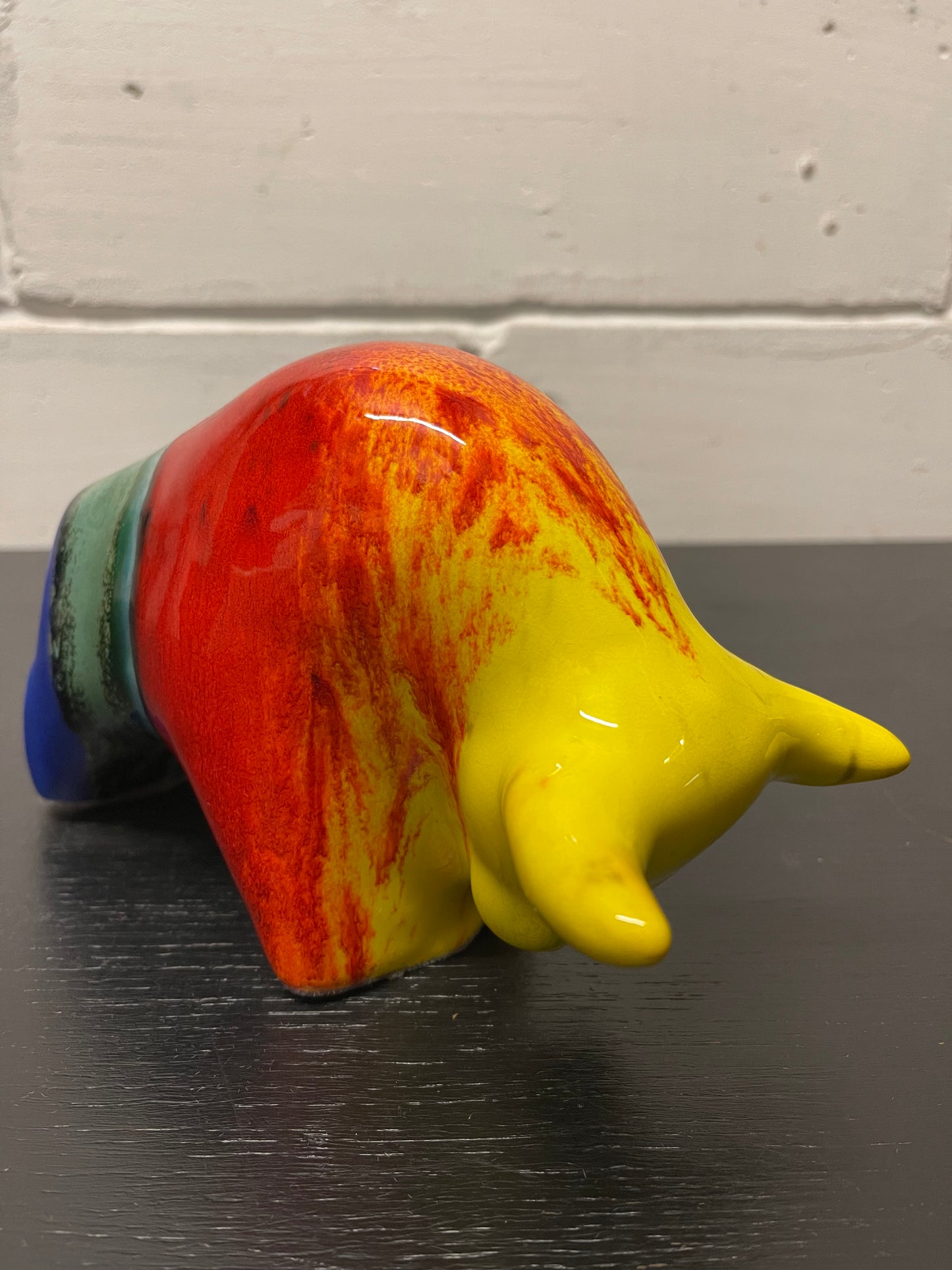 Otto Keramik Ceramic Bull West German Pottery Fat Lava