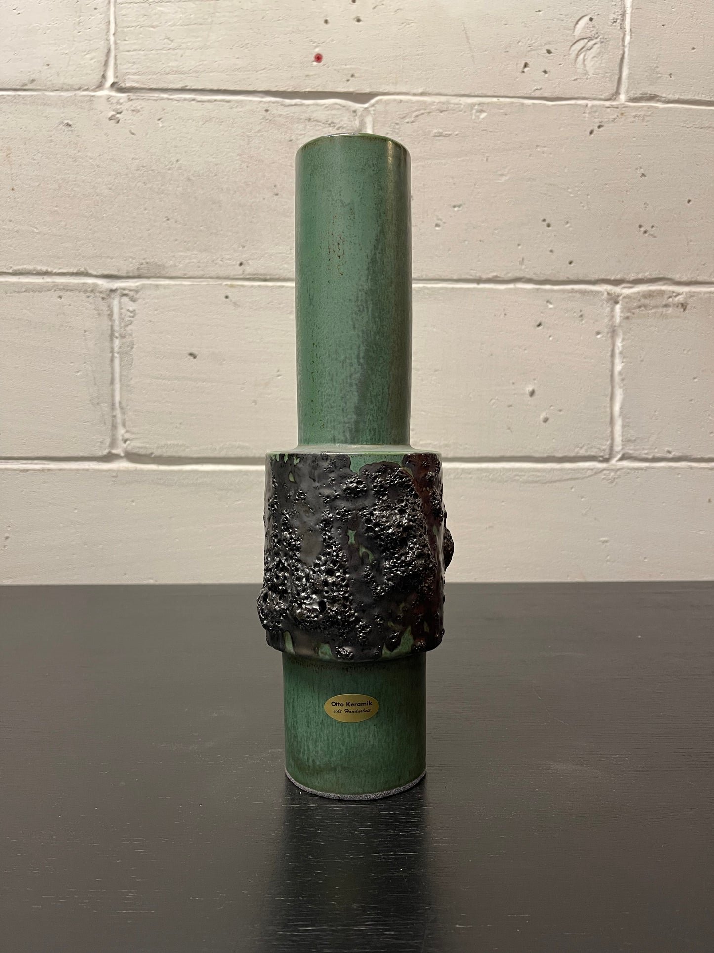 Otto Keramik Ceramic Fat Lava Vase West German Pottery