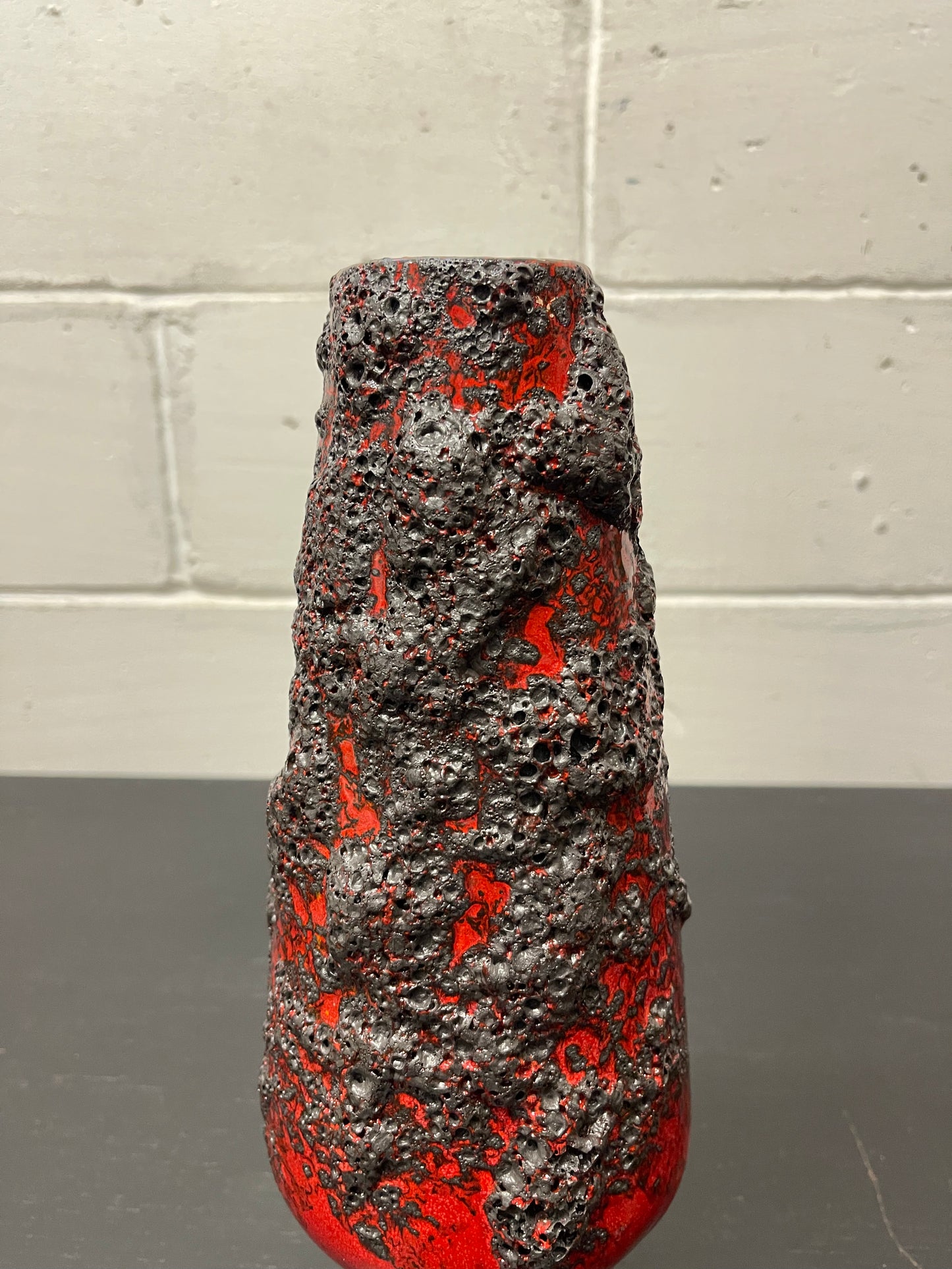 Otto Keramik Ceramic Fat Lava Vase West German Pottery
