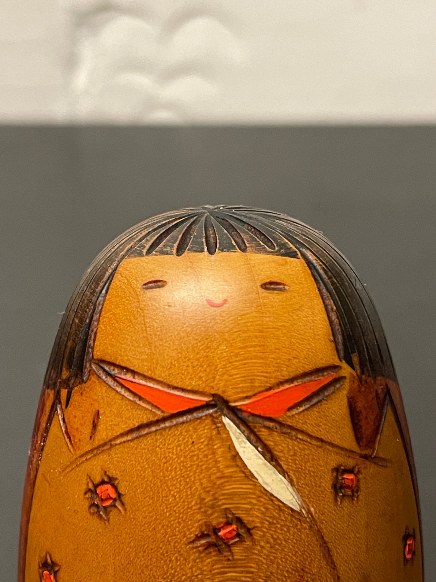 Vintage Sosaku Japanese Kokeshi Doll By Usaburo