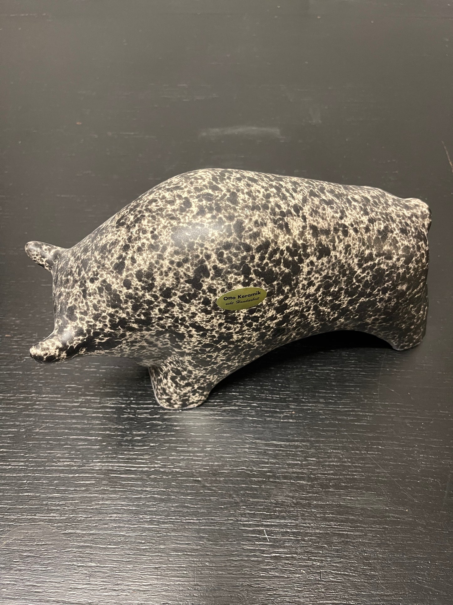 Otto Keramik Ceramic Bull West German Pottery Fat Lava