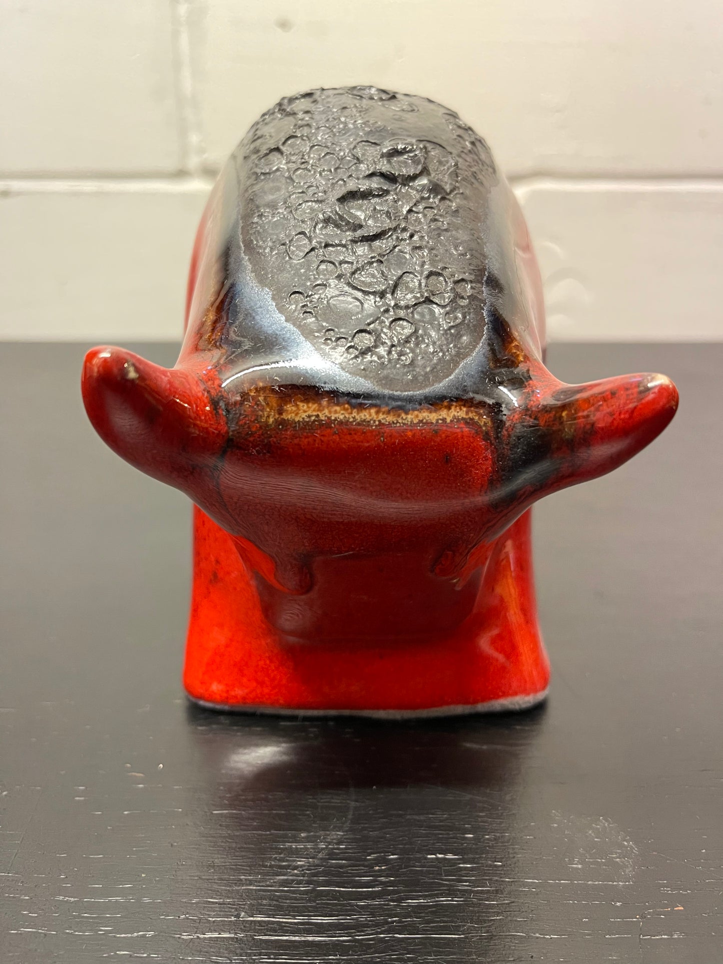 Otto Keramik Ceramic Bull West German Pottery Fat Lava