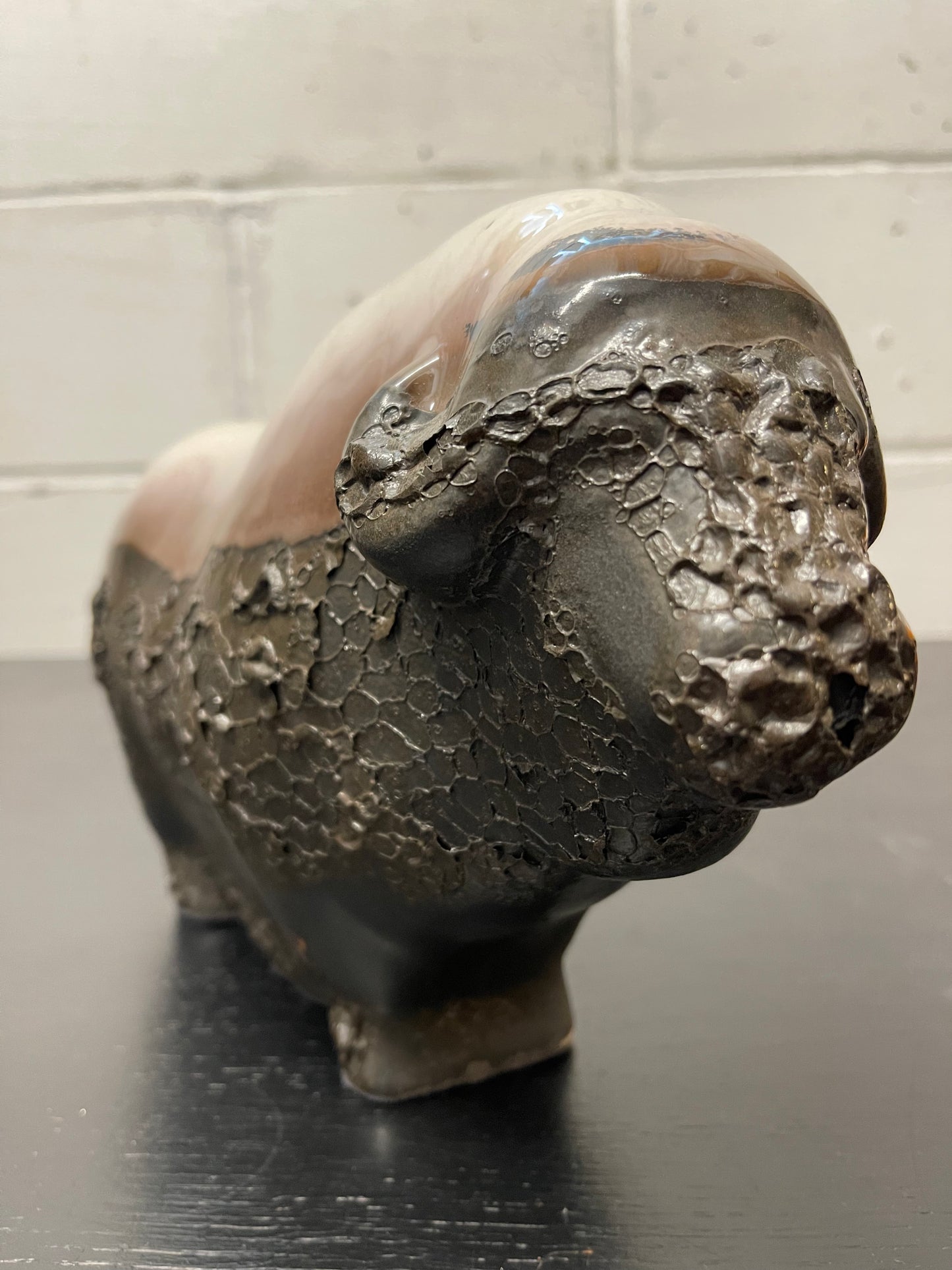 Otto Keramik Ceramic Buffalo West German Pottery Fat Lava