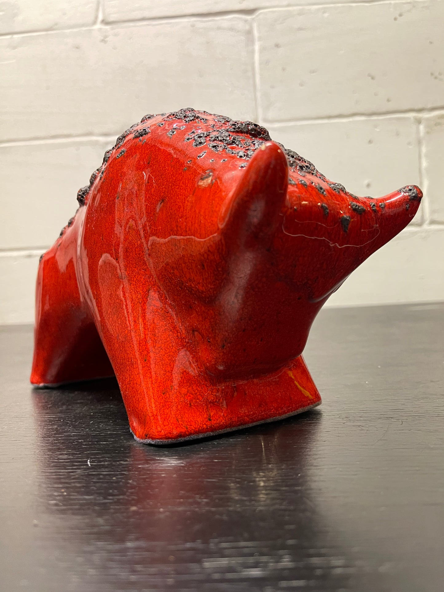 Otto Keramik Ceramic Bull West German Pottery Fat Lava