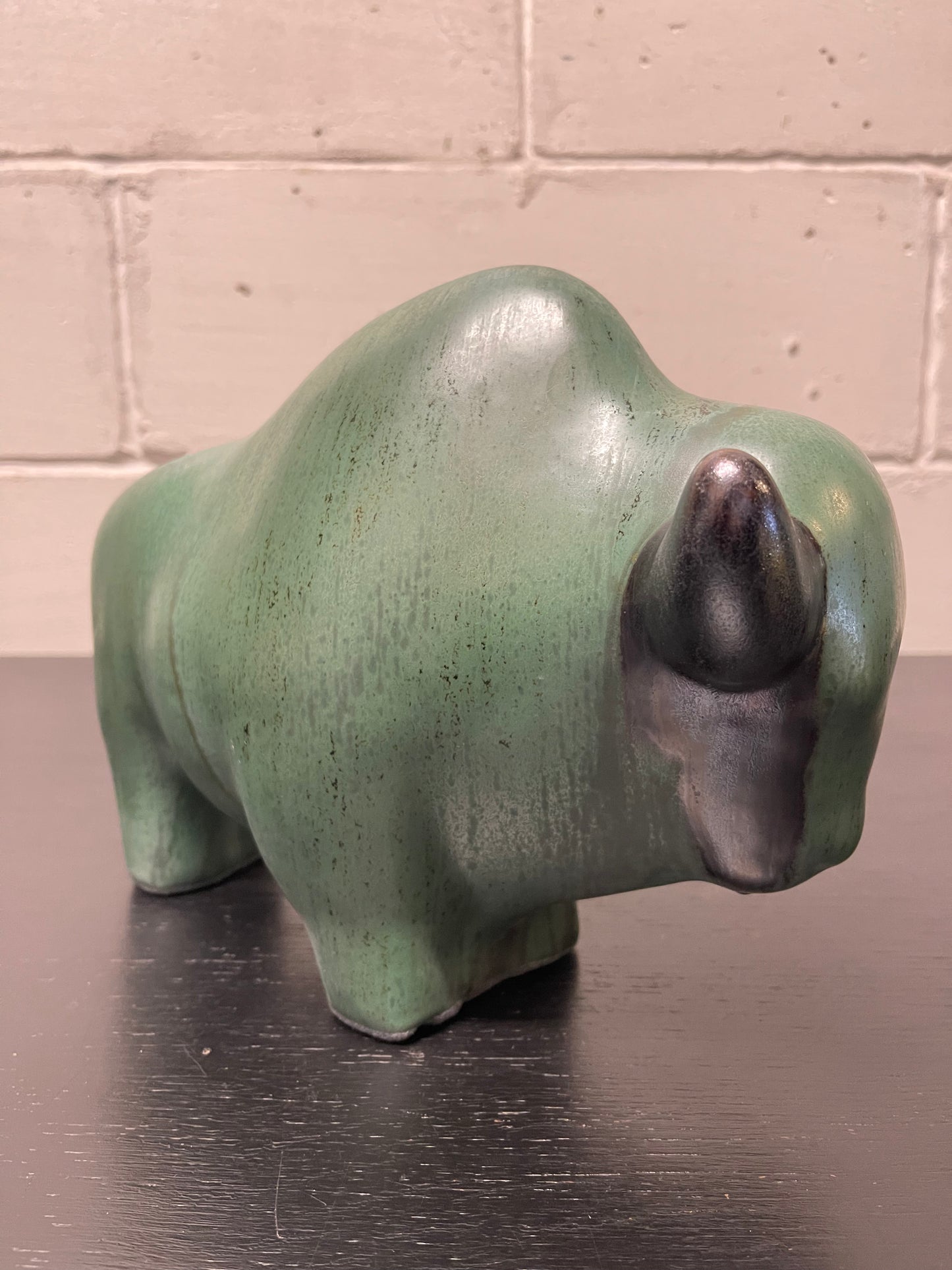 Otto Keramik Ceramic Bull West German Pottery Fat Lava
