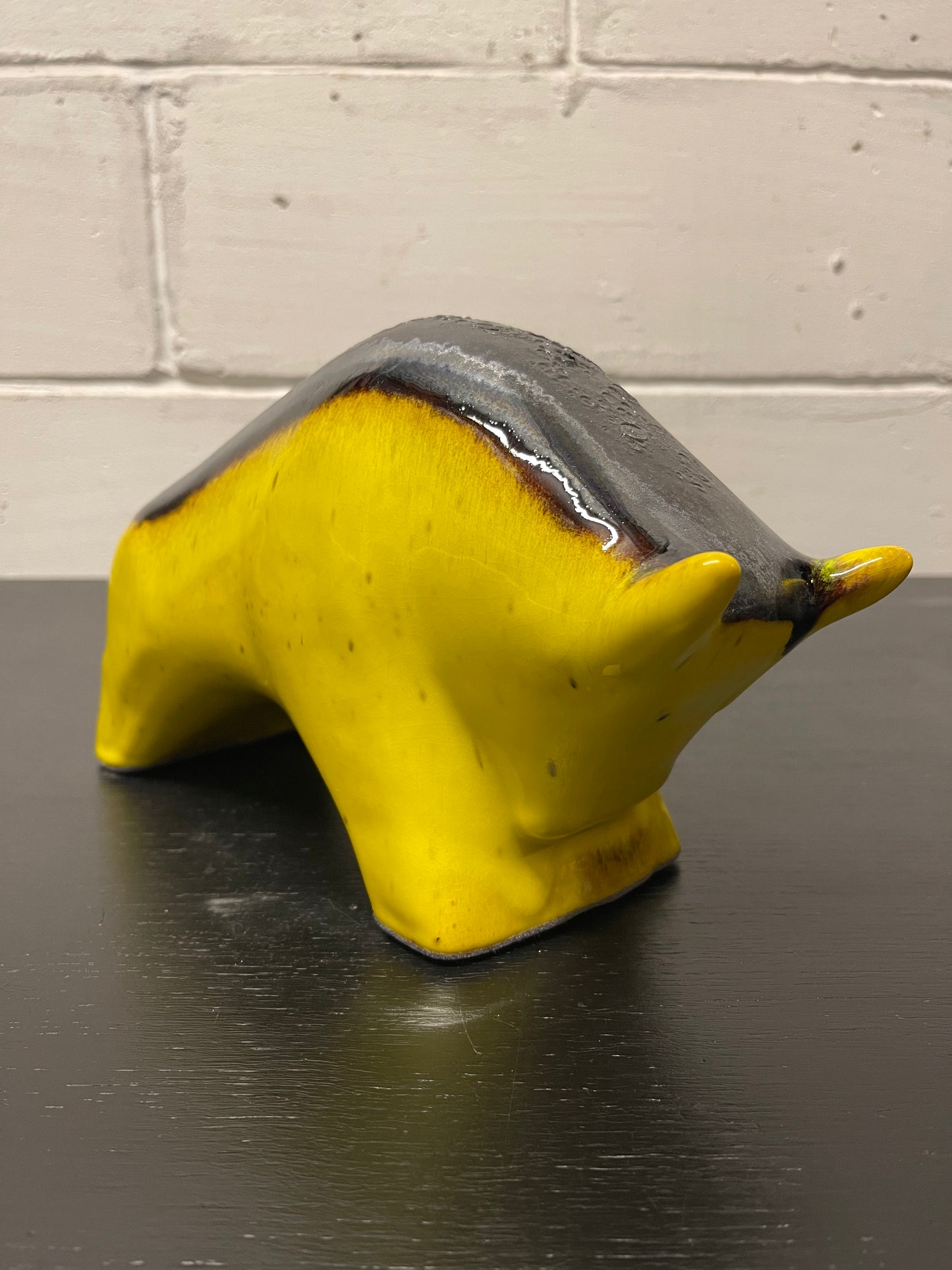 Otto Keramik Ceramic Bull West German Pottery Fat Lava