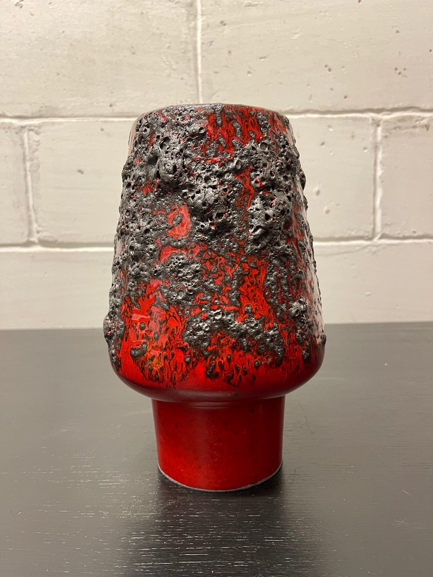 Otto Keramik Ceramic Fat Lava Vase West German Pottery