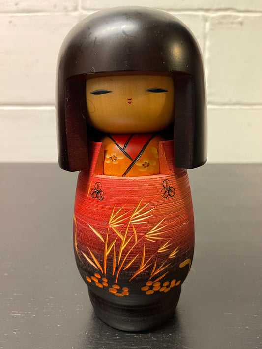 Vintage Gumma Japanese Kokeshi Doll By Masae Fujikawa
