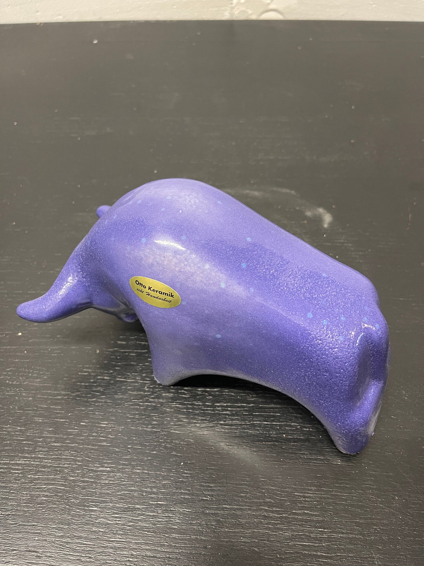 Otto Keramik Ceramic Bull West German Pottery Fat Lava