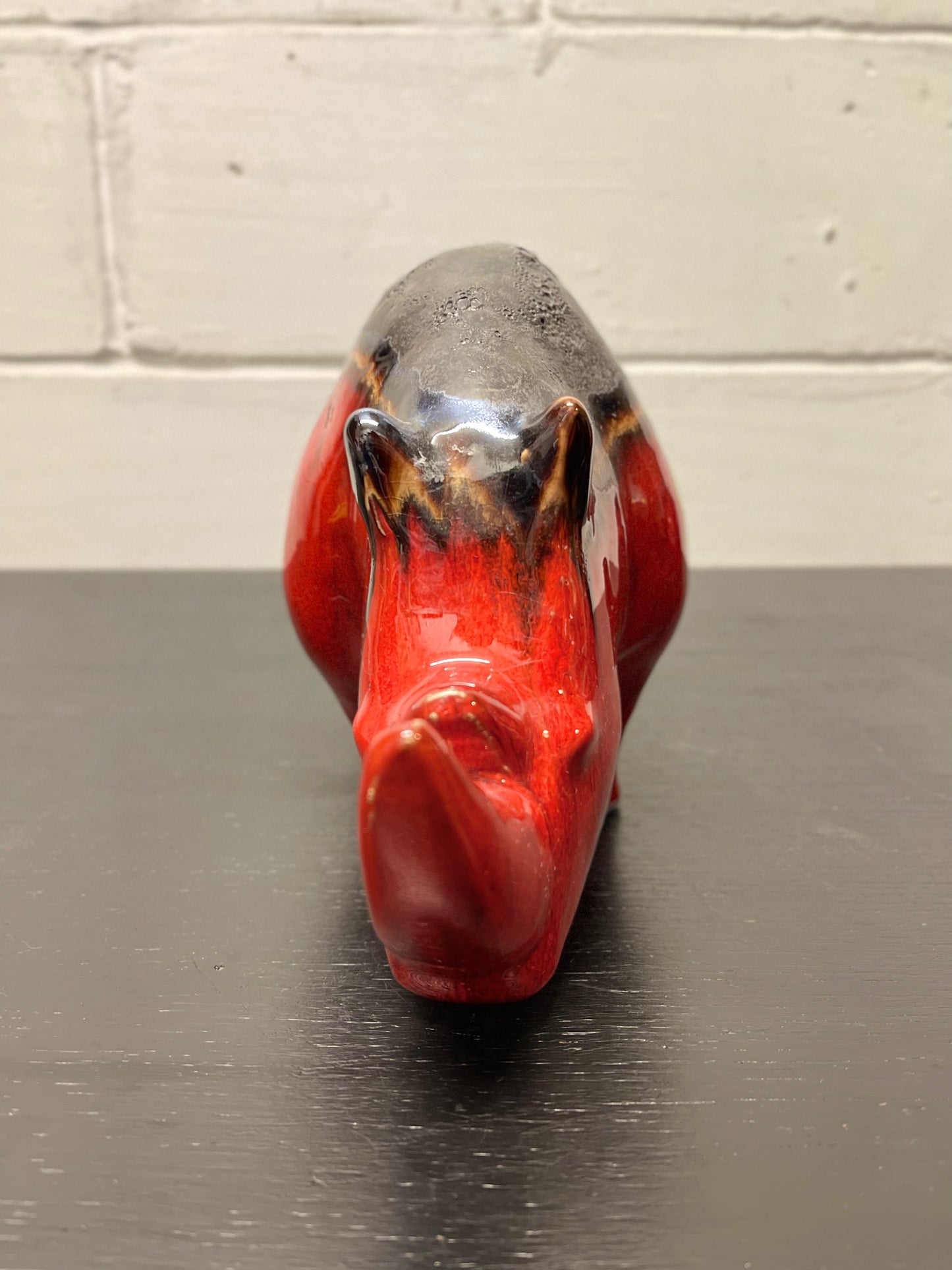 Exclusive Otto Keramik Ceramic Rhino West German Pottery Fat Lava