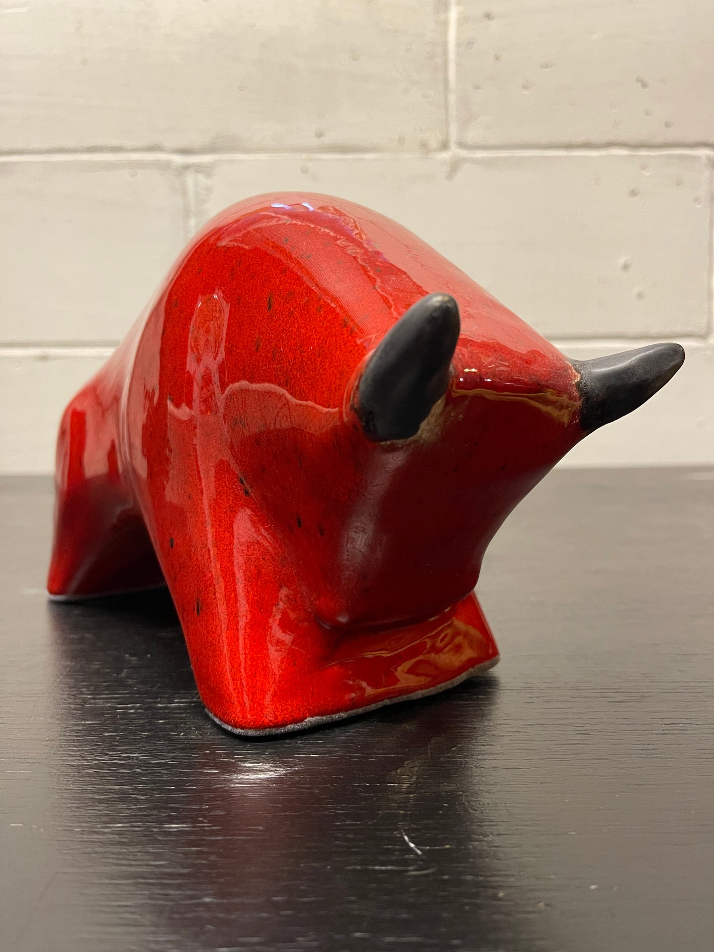 Otto Keramik Ceramic Bull West German Pottery Fat Lava
