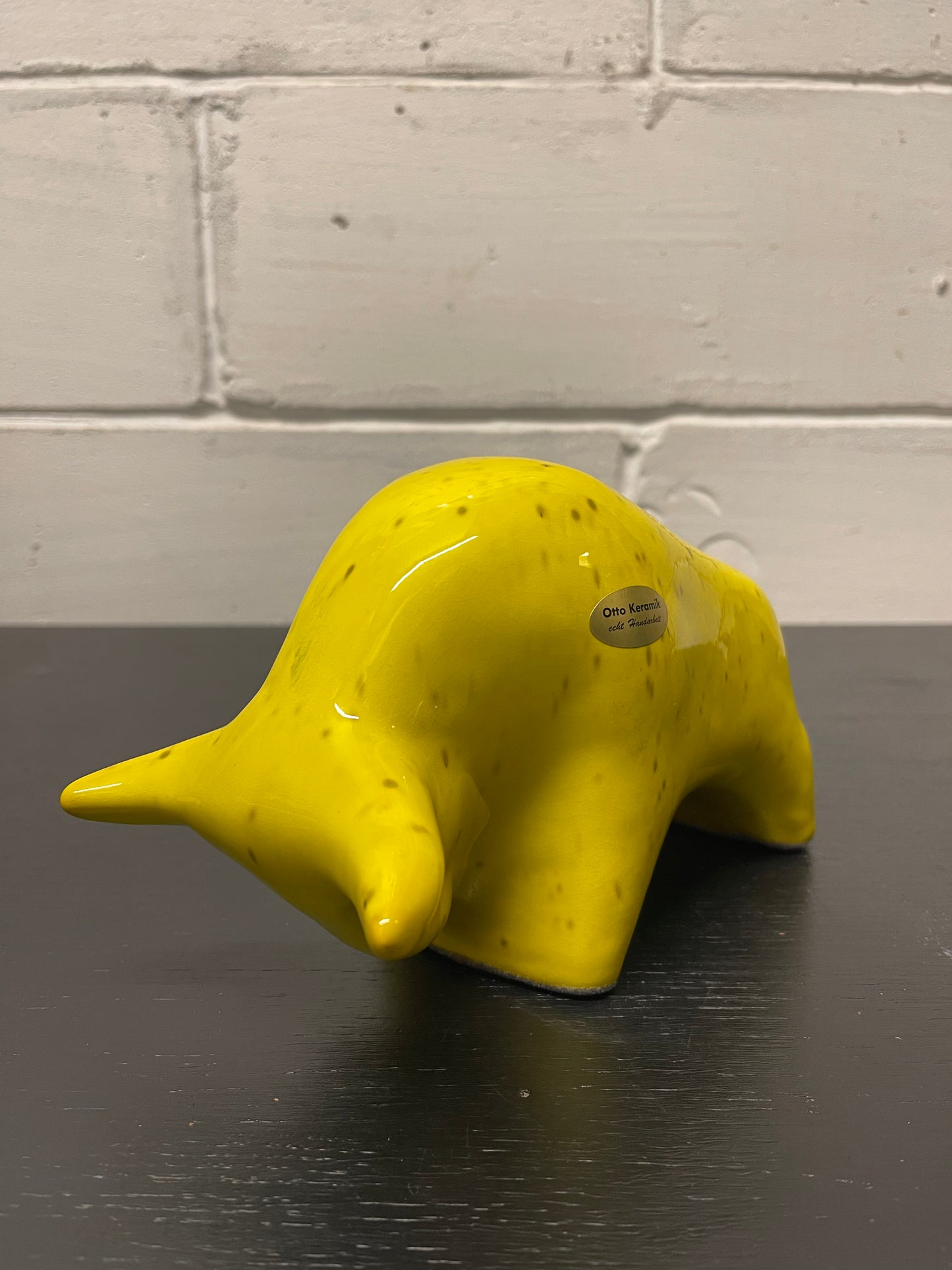 Otto Keramik Ceramic Bull West German Pottery Fat Lava