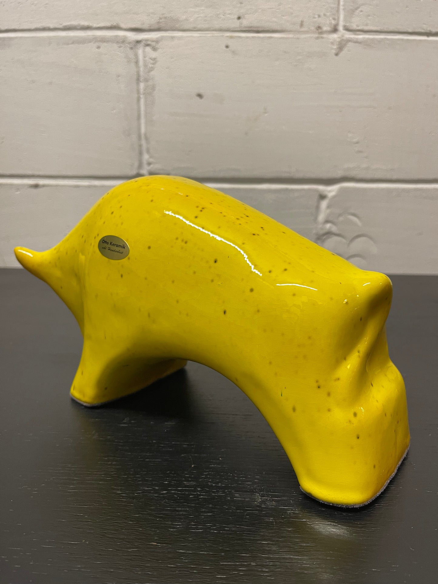 Otto Keramik Ceramic Bull West German Pottery Fat Lava
