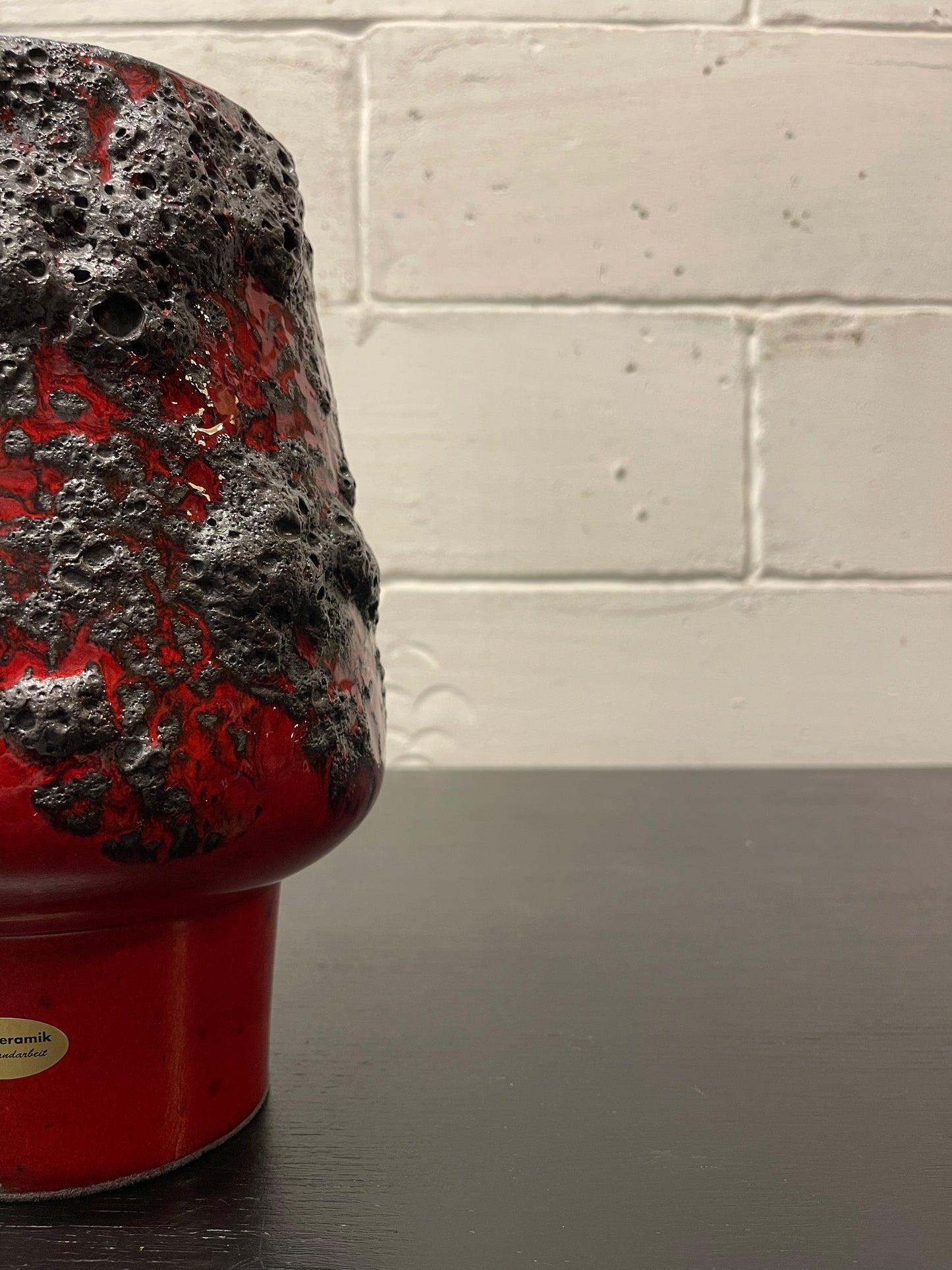 Otto Keramik Ceramic Fat Lava Vase West German Pottery