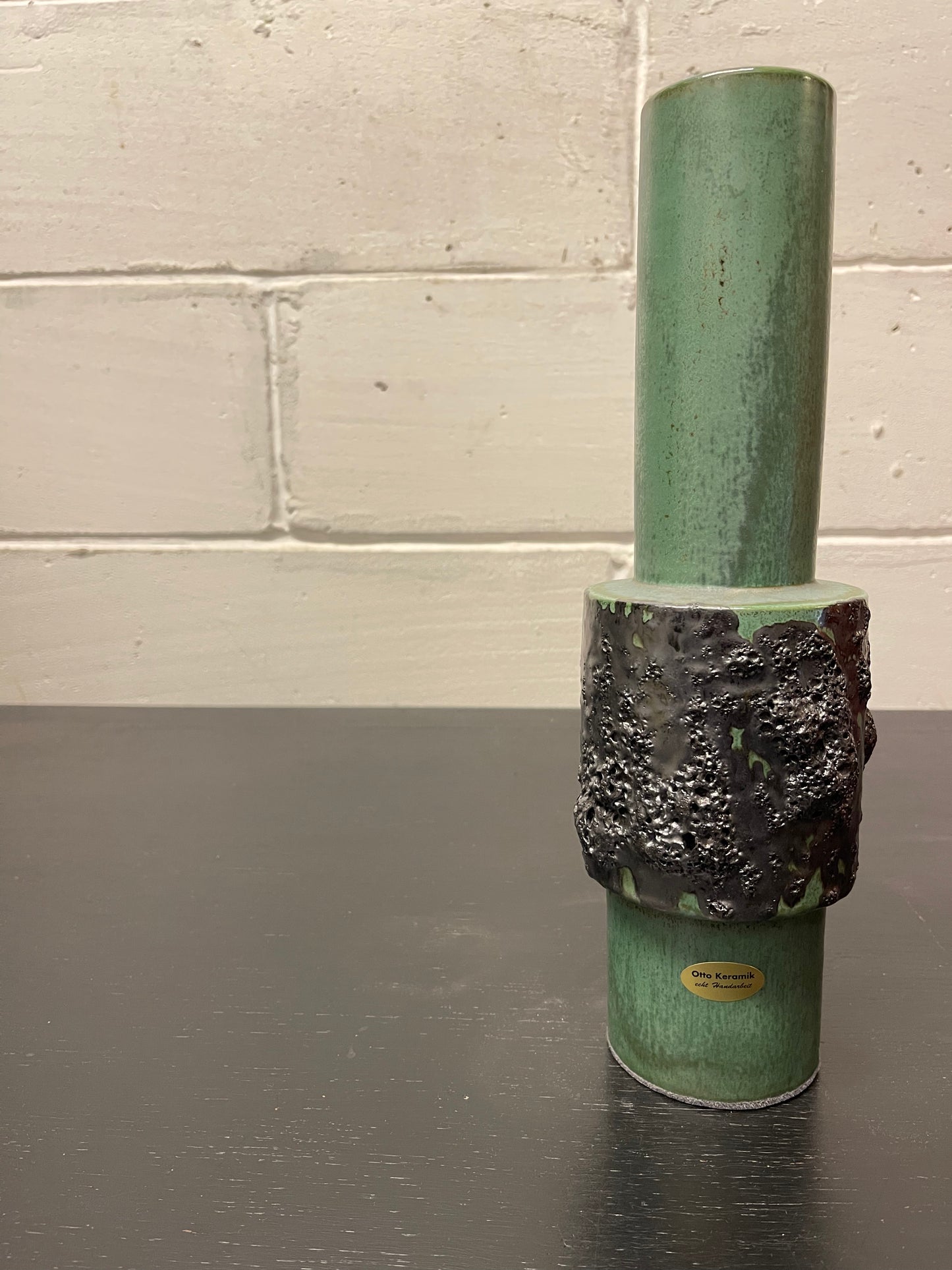 Otto Keramik Ceramic Fat Lava Vase West German Pottery