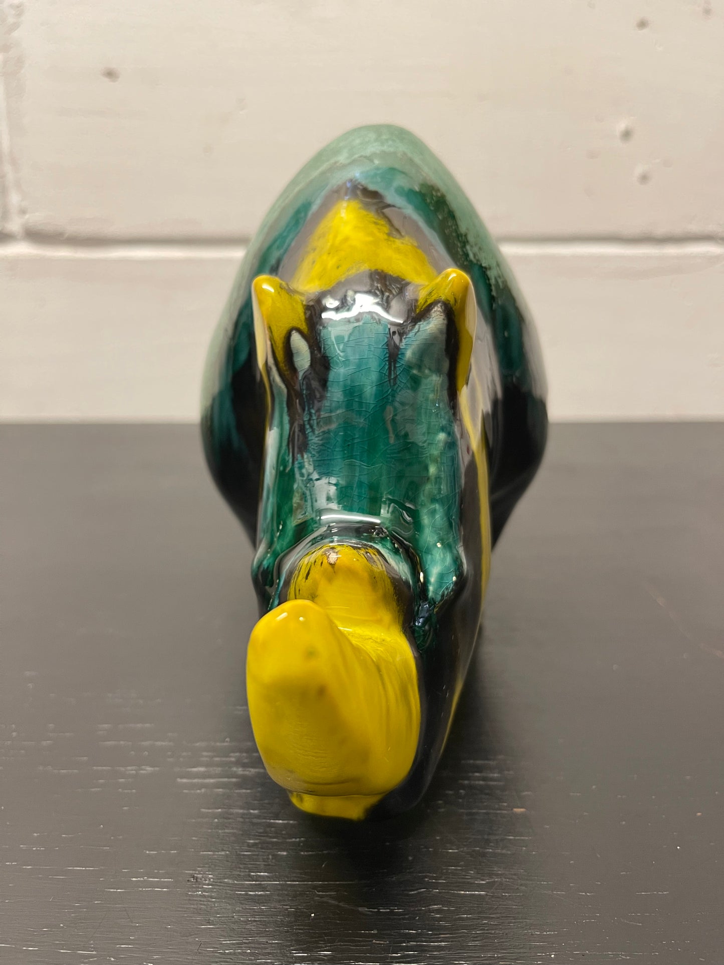 Exclusive Otto Keramik Ceramic Rhino West German Pottery Fat Lava
