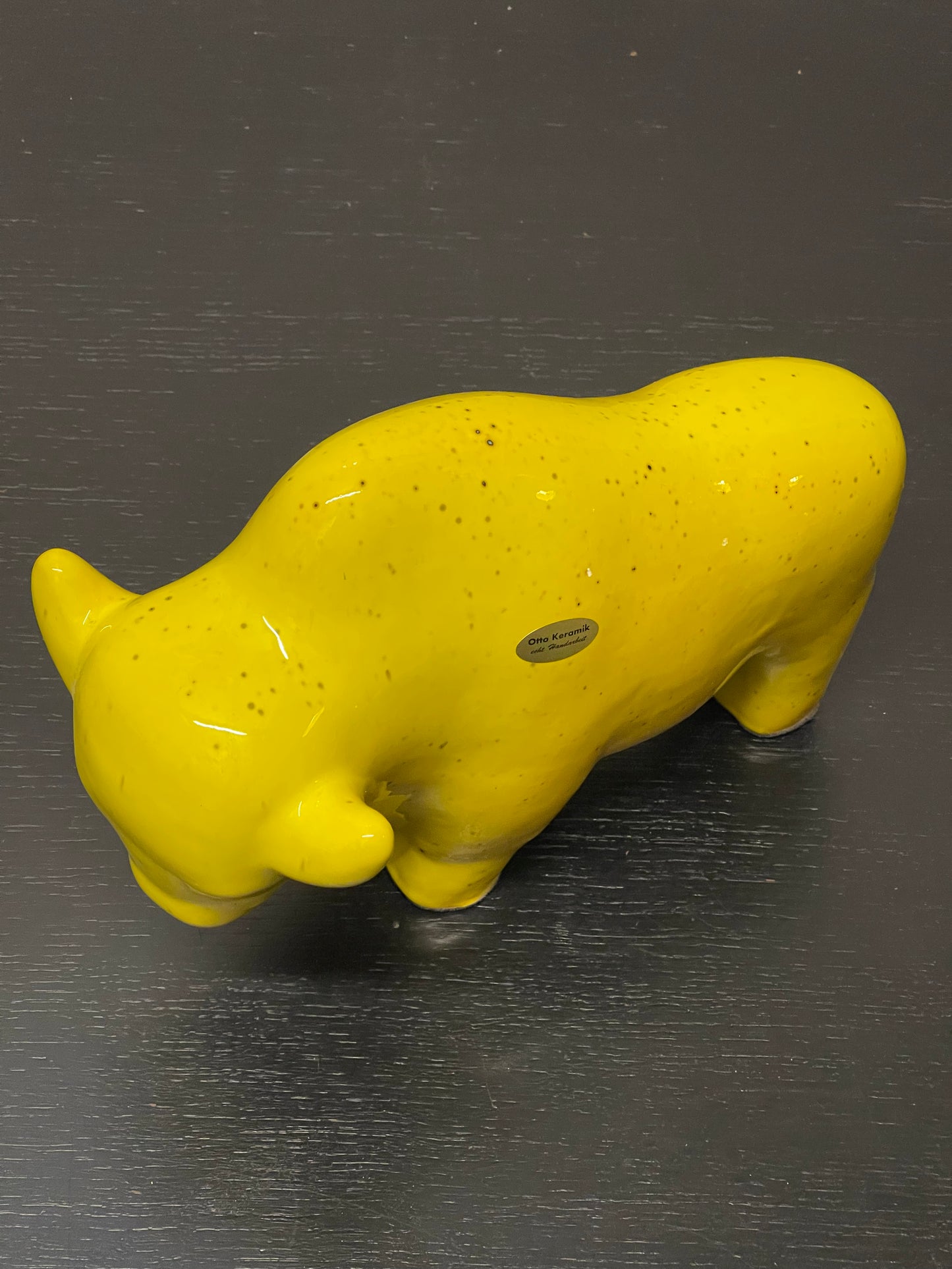 Otto Keramik Ceramic Bull West German Pottery Fat Lava