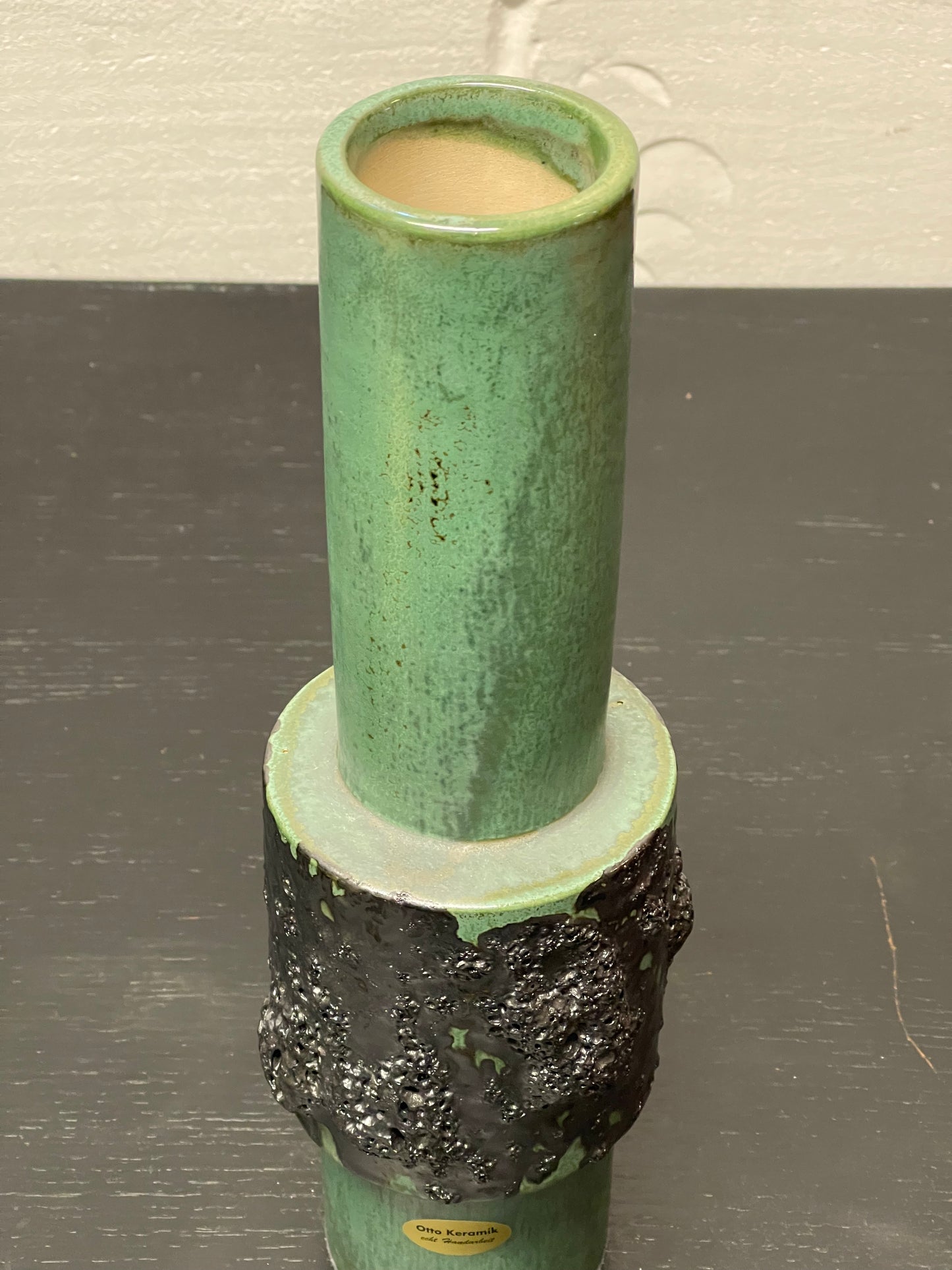 Otto Keramik Ceramic Fat Lava Vase West German Pottery