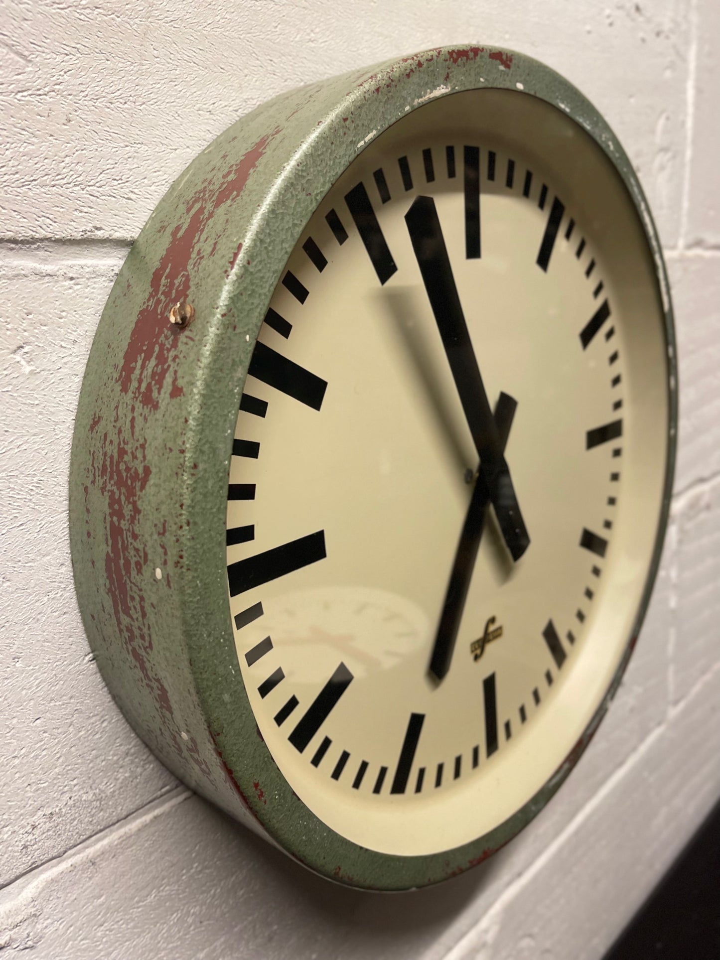 1960's East German Industrial Factory / Office Clocks By Elfema