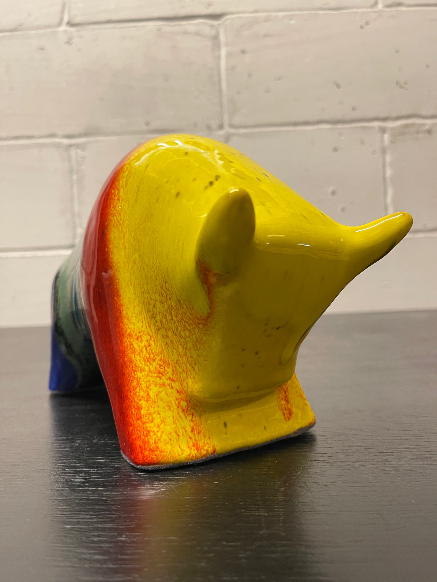Otto Keramik Ceramic Bull West German Pottery Fat Lava