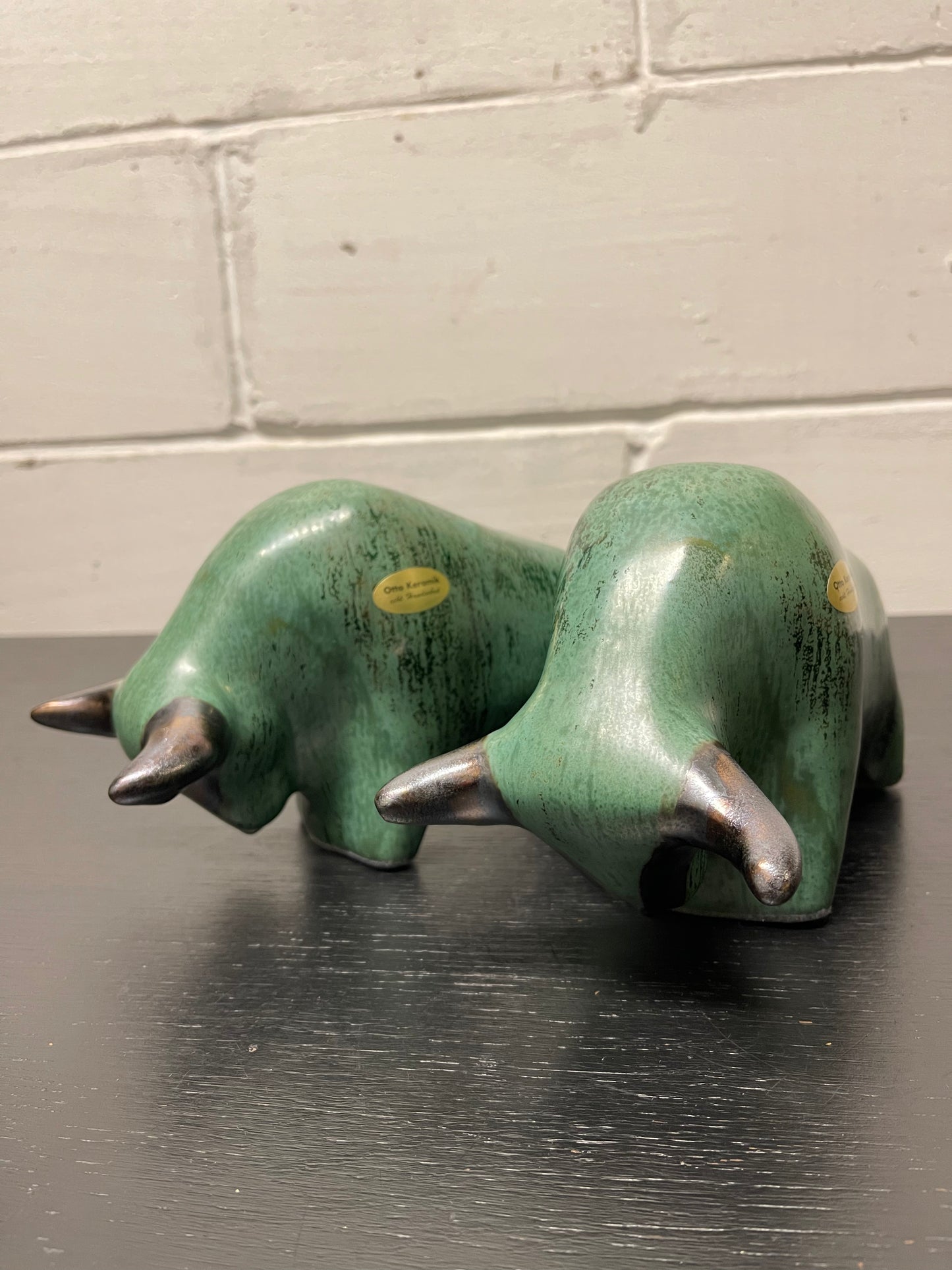 Otto Keramik Ceramic Bull West German Pottery Fat Lava