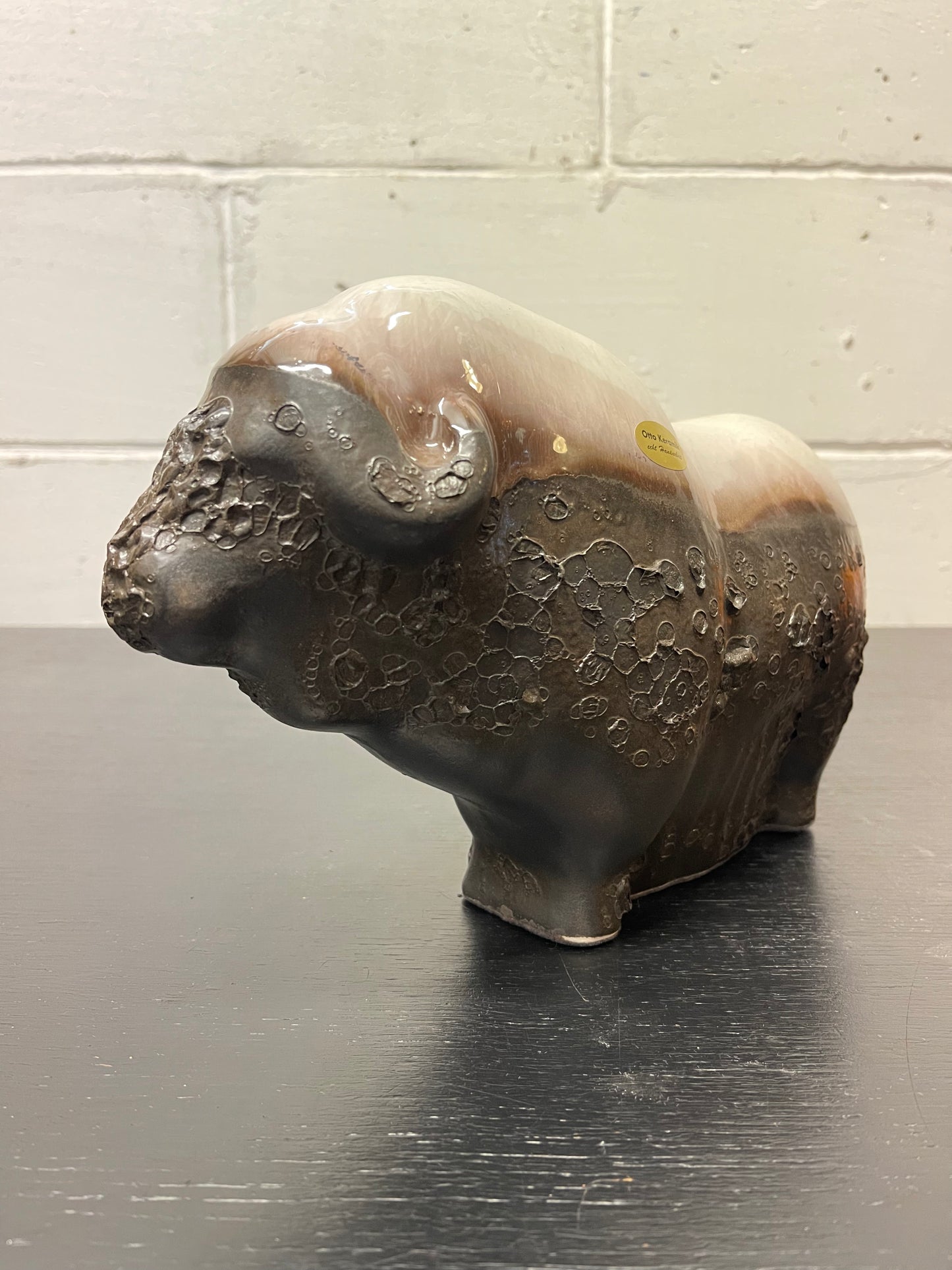 Otto Keramik Ceramic Buffalo West German Pottery Fat Lava