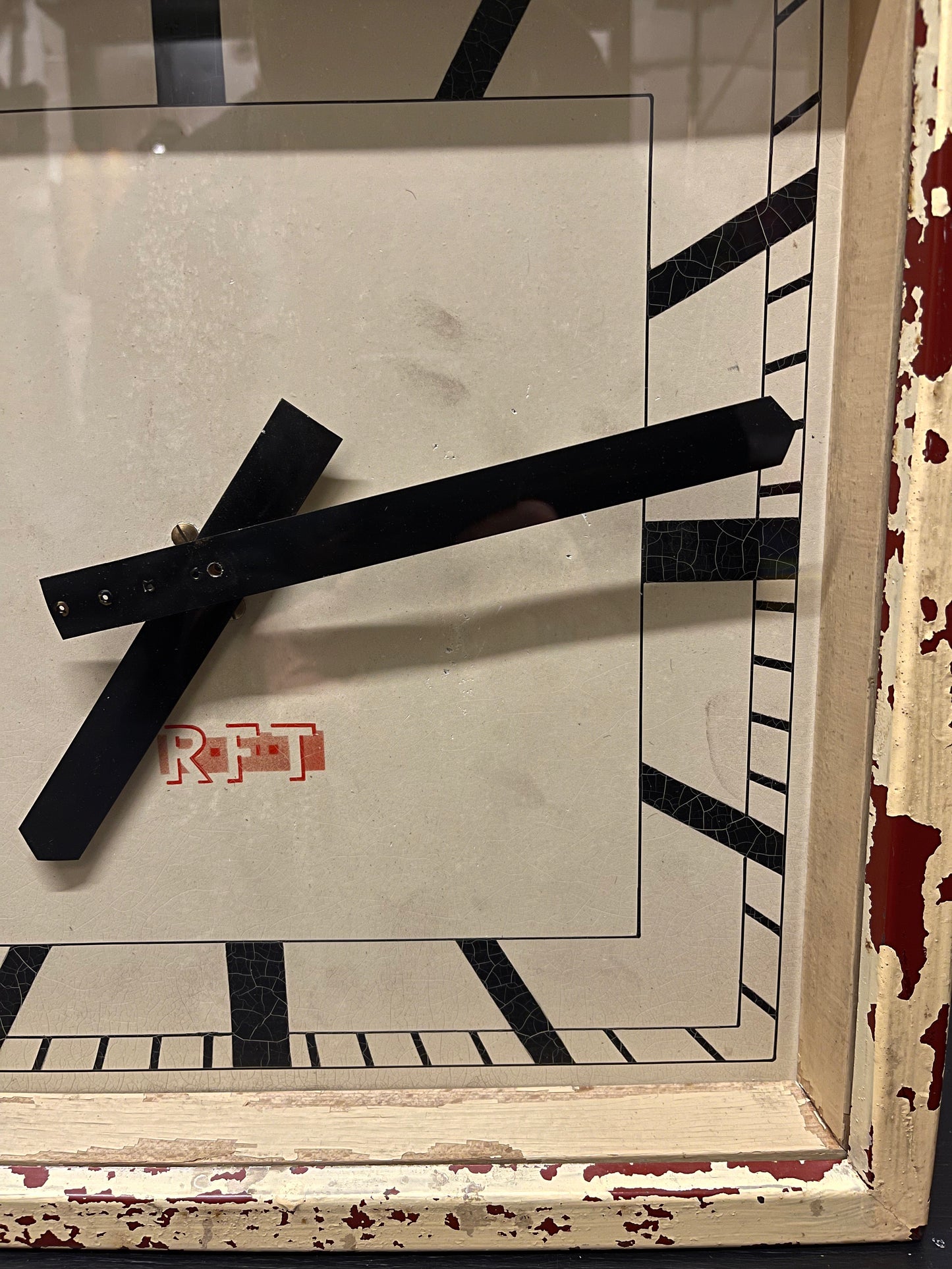 1950s Art Deco Style East German Clock Factory Clock By RFT