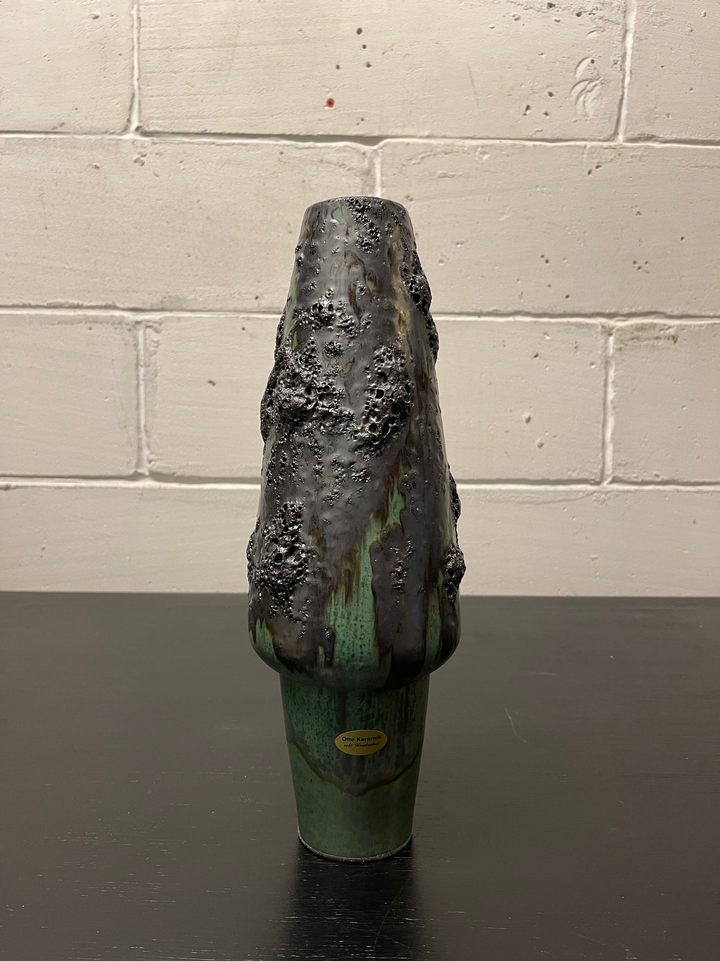 Otto Keramik Ceramic Fat Lava Vase West German Pottery
