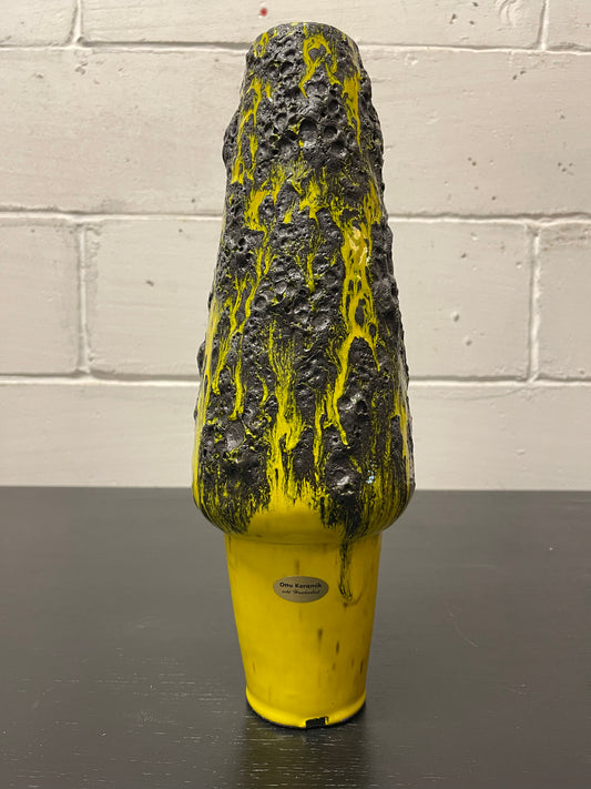 Otto Keramik Ceramic Fat Lava Vase West German Pottery