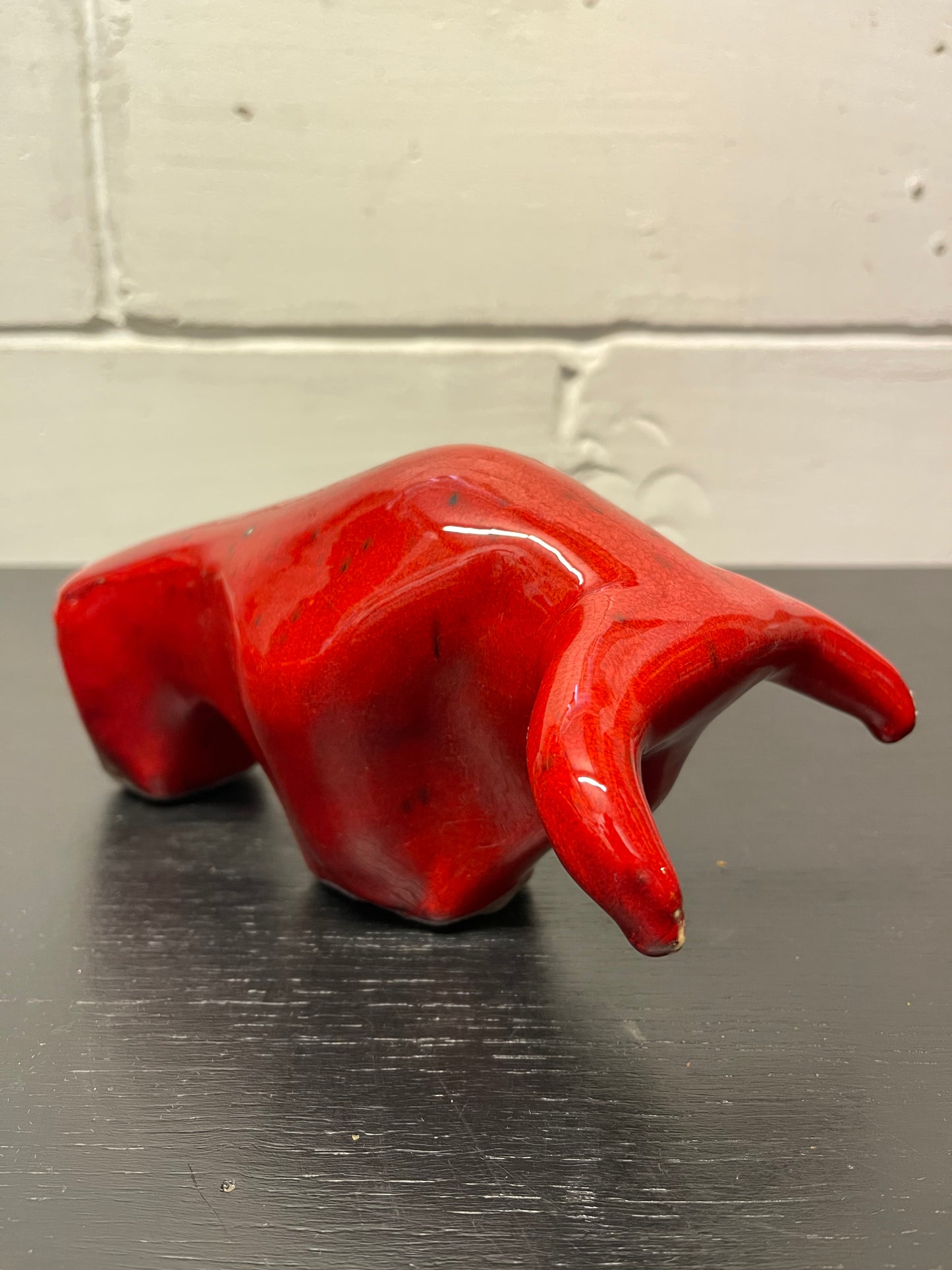 Otto Keramik Ceramic Bull West German Pottery Fat Lava