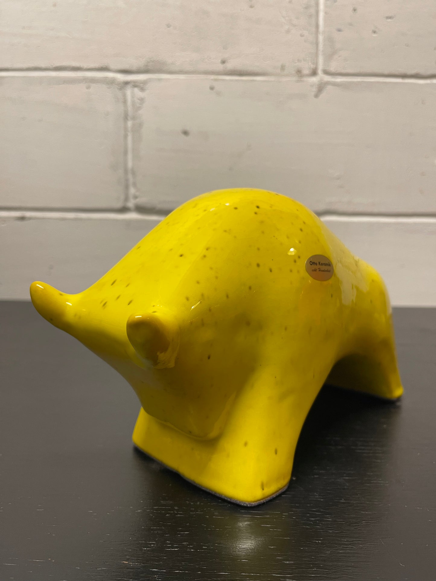 Otto Keramik Ceramic Bull West German Pottery Fat Lava