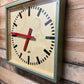 Large 1950's East German Industrial Factory Clocks By Elfema