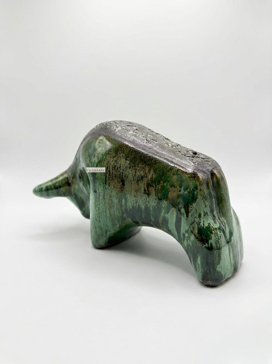 Otto Keramik Classic Ceramic Bull West German Pottery Fat Lava