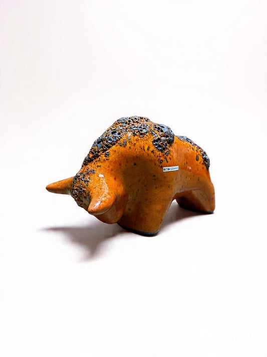 Otto Keramik Classic Ceramic Bull West German Pottery Fat Lava