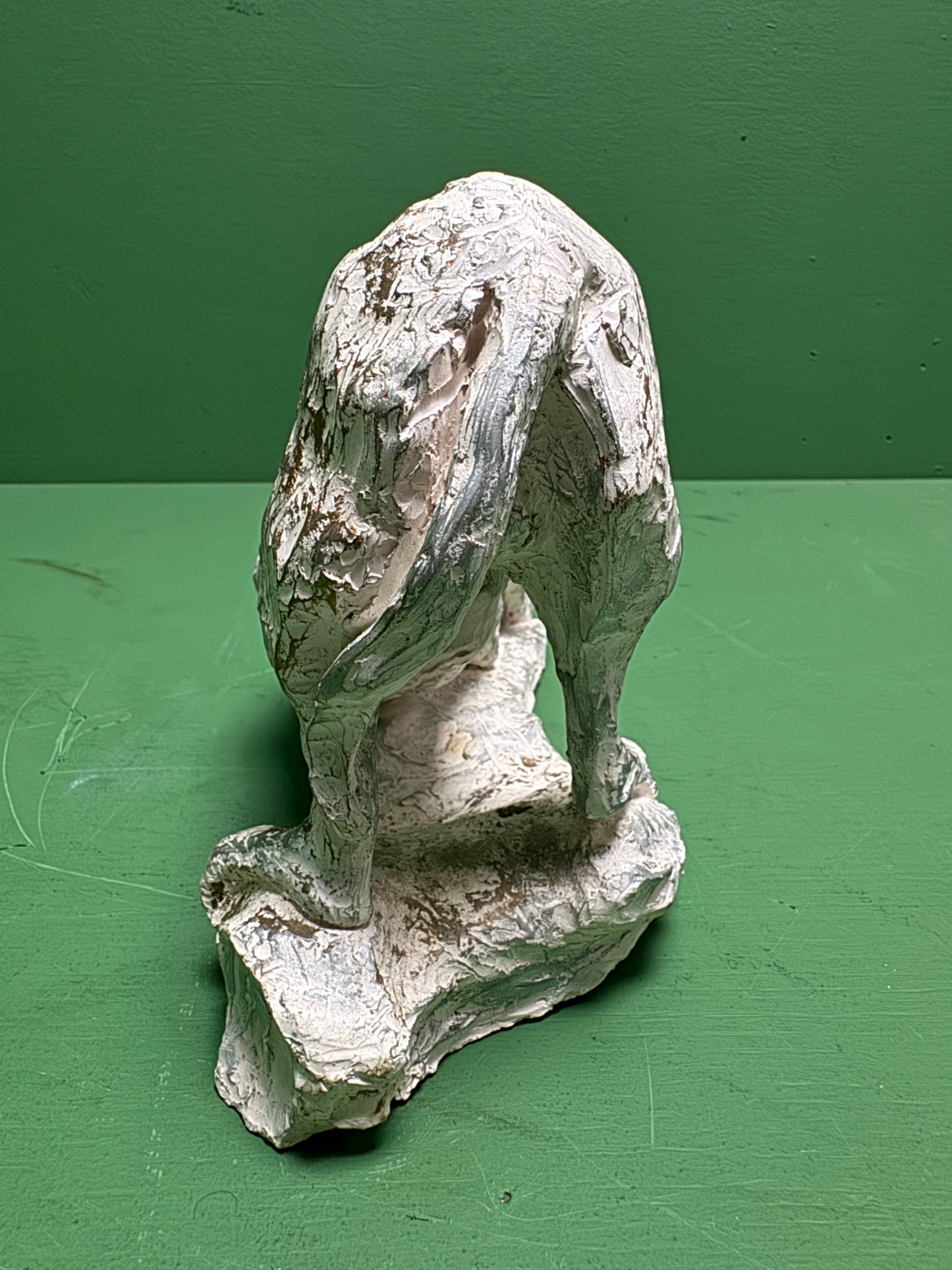 Hand Made Signed Dog Sculpture
