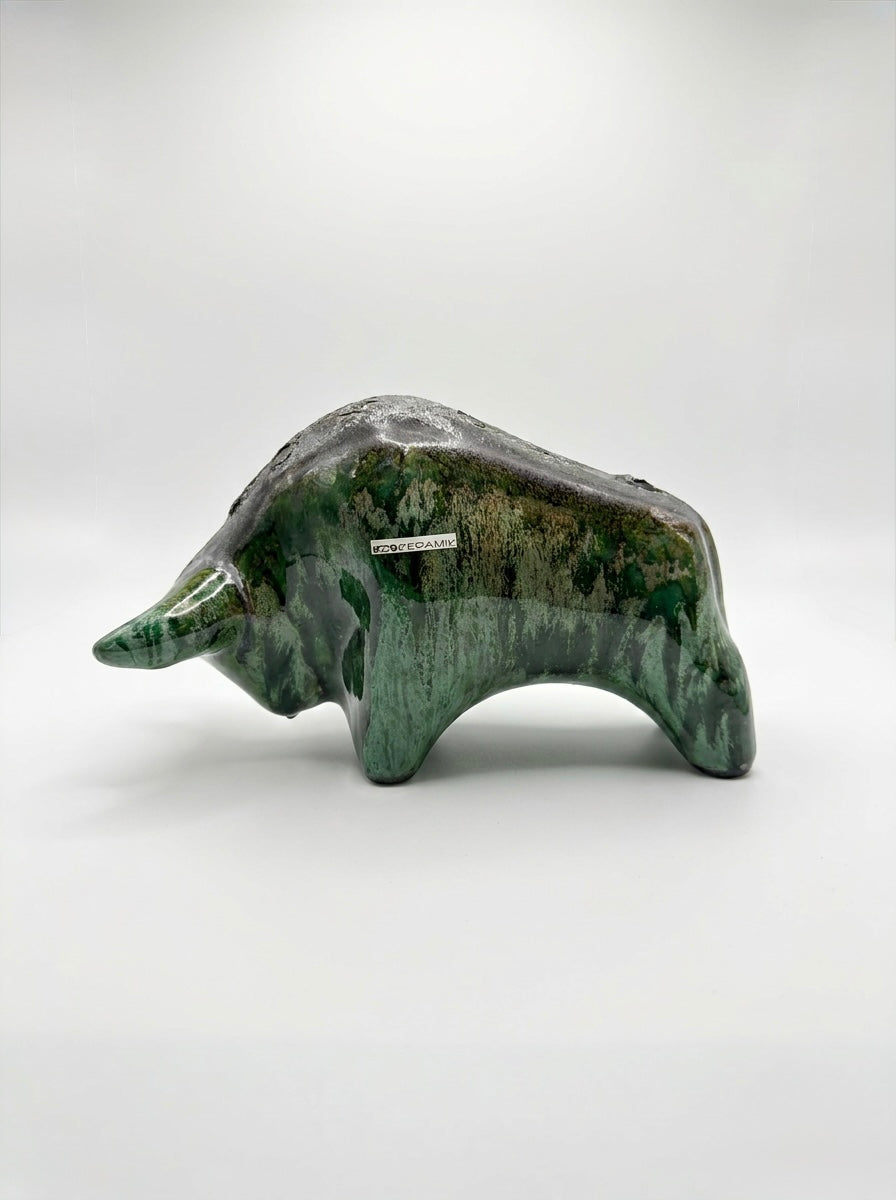 Otto Keramik Classic Ceramic Bull West German Pottery Fat Lava