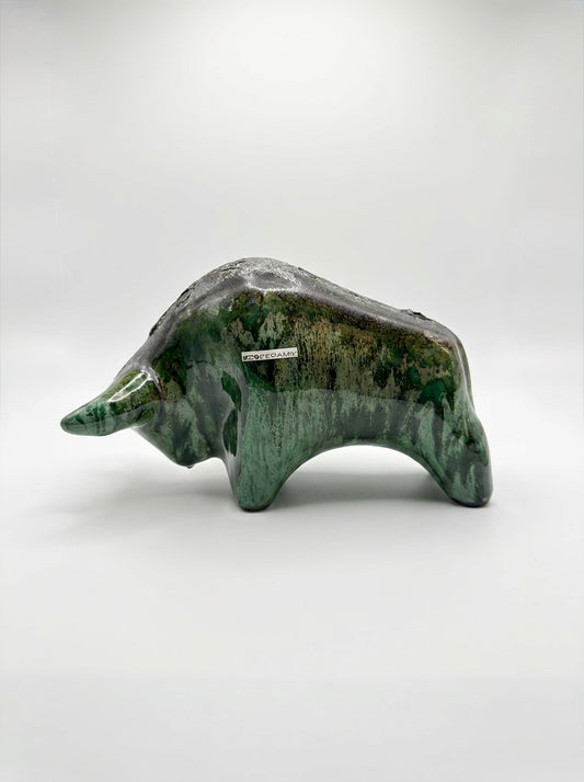 Otto Keramik Classic Ceramic Bull West German Pottery Fat Lava