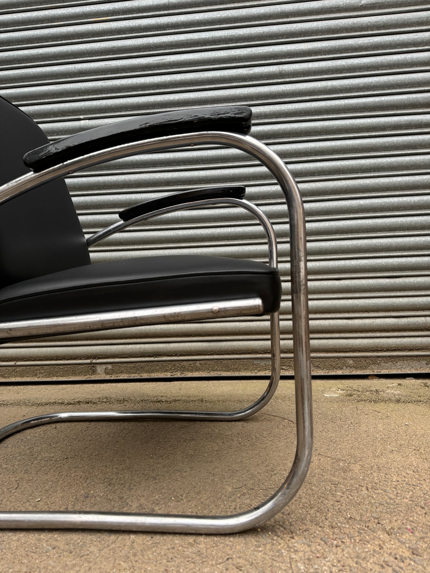 1930s Bauhaus Tubular Steel Arm Chair By Mauser Werke Waldeck Model RS7