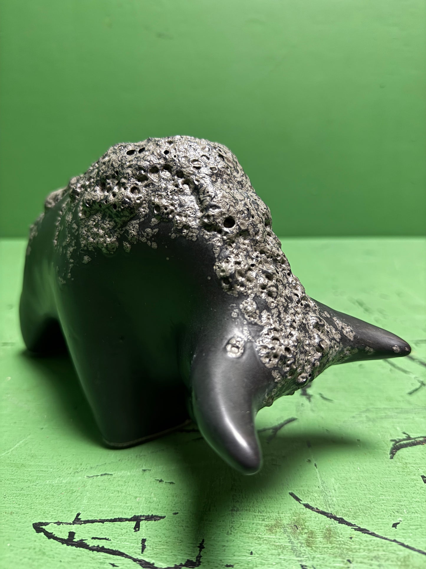 Otto Keramik Classic Ceramic Bull West German Pottery Fat Lava