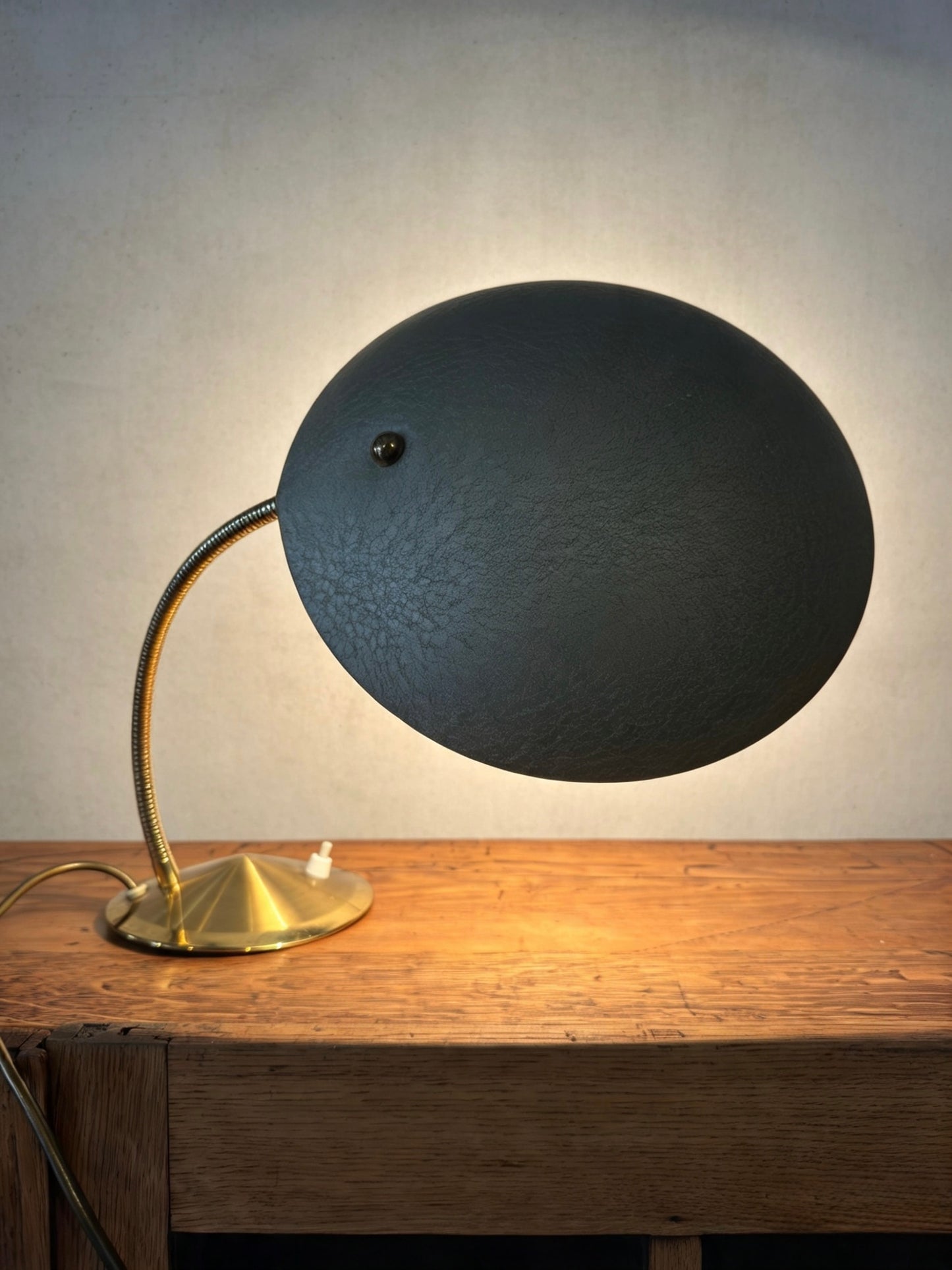 1950s Modernist Goose Neck Table Lamp By Gecos - Gebrüder Cosack Ligting Germany