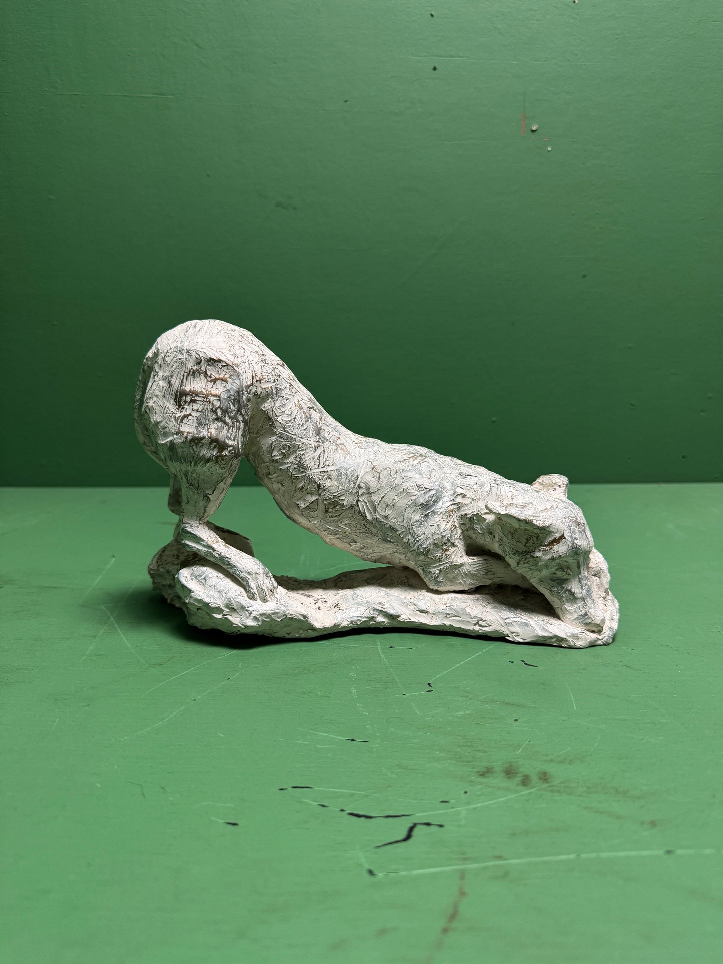 Hand Made Signed Dog Sculpture