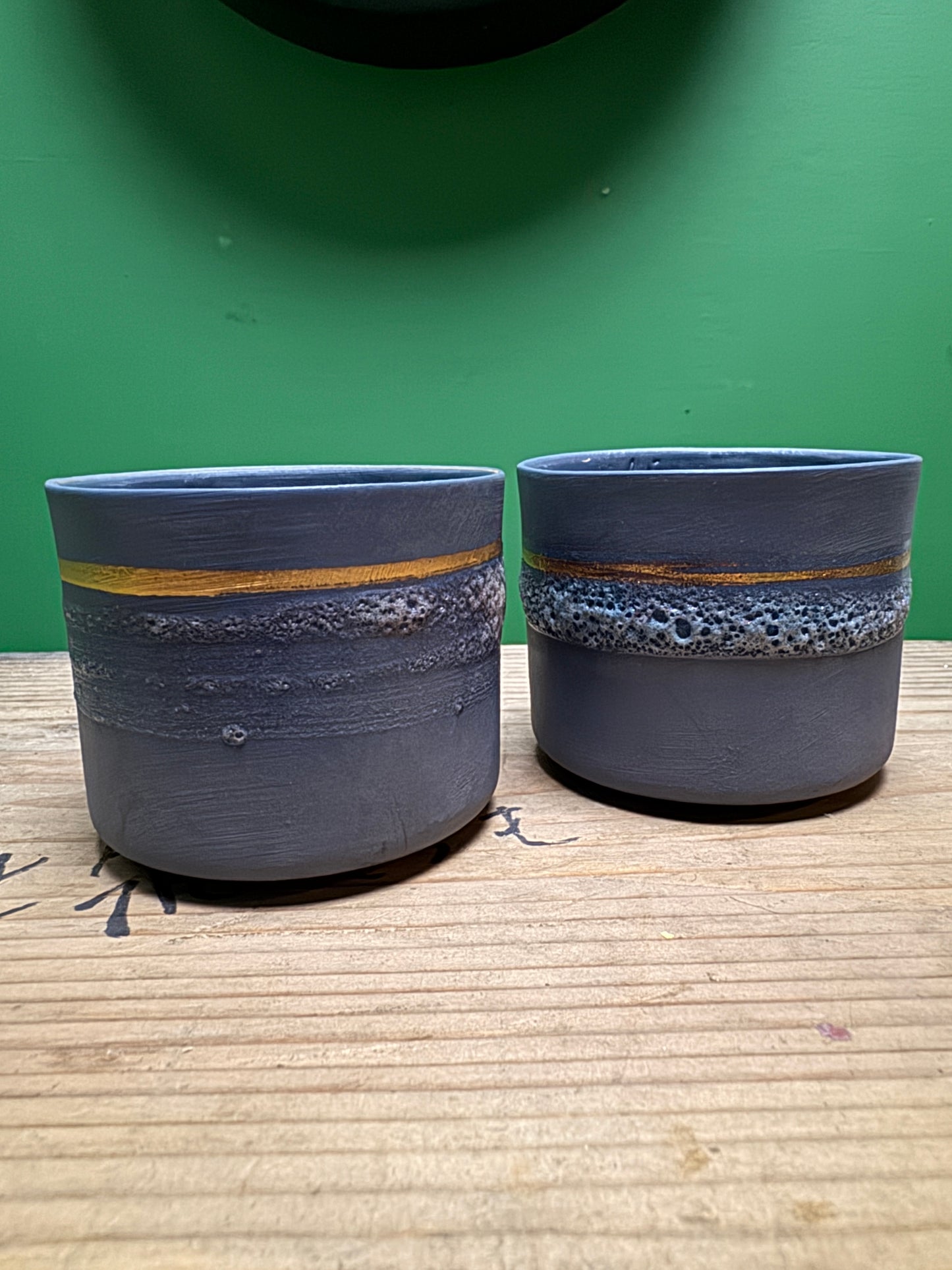 Hand Made Turkish Coffee / Espresso Cups By Renowned Design Ceramicist Saliha Kartal